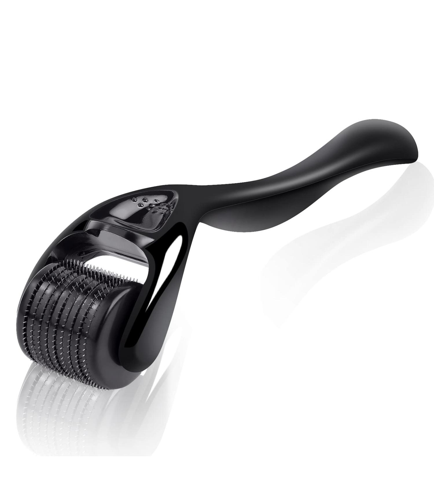 URAQT 0.25mm Titanium Beard Care Roller for Men and Women - Stimulate Hair Growth, Anti-Ageing Facial Skin Care - 540 Micro Needle Roller for Wrinkle & Scar Removal - Buy Online on GoSupps.com