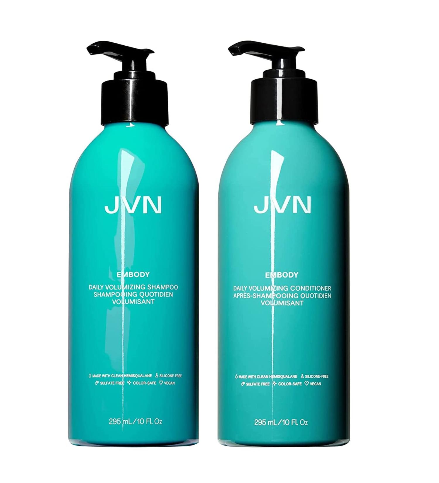 JVN Embody Volumizing Shampoo & Conditioner Bundle - Adds Fullness and Restores Shine - Sulfate Free - 10 Fl Oz - Buy Online on GoSupps.com