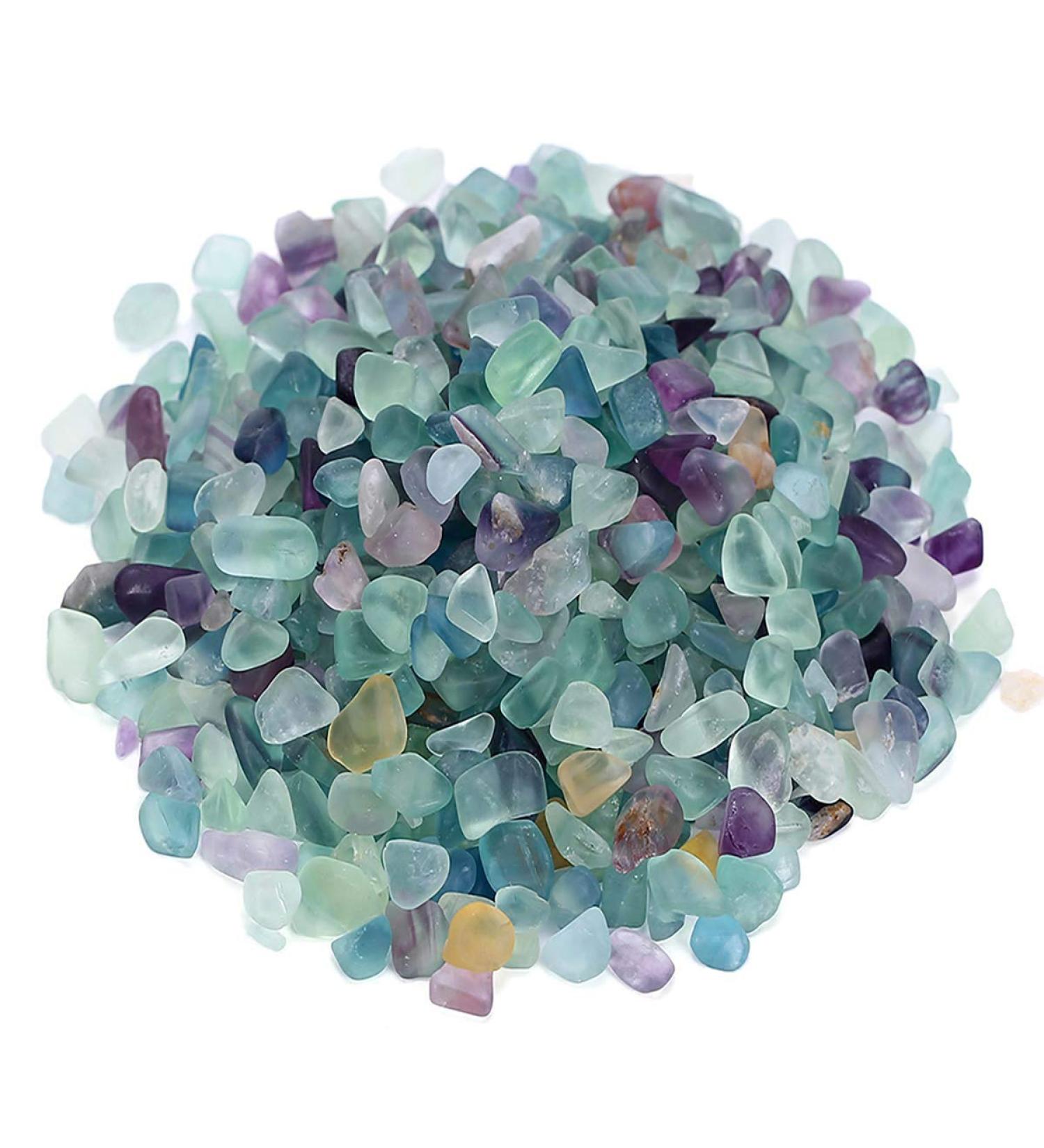 WAYBER Decorative Crystal Pebbles 1 lb - Natural Quartz Stones for Aquarium and Terrarium Decor - Multicolored Sea Glass Rock Sand - 460g Fill 0.9 Cup - Perfect for Fish/Turtle Tanks and Air Plants - Buy Online on GoSupps.com