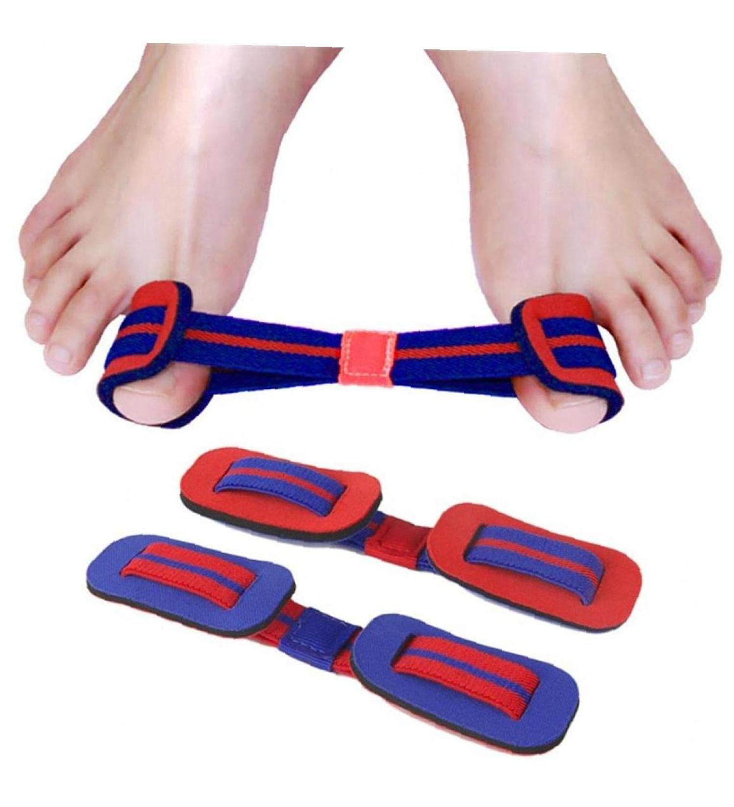 TOSSPER Elastic Big Toe Valgus Correction Belt - Thumb Straightening Training Band for Effective Toe Exercise - Red - Buy Online on GoSupps.com