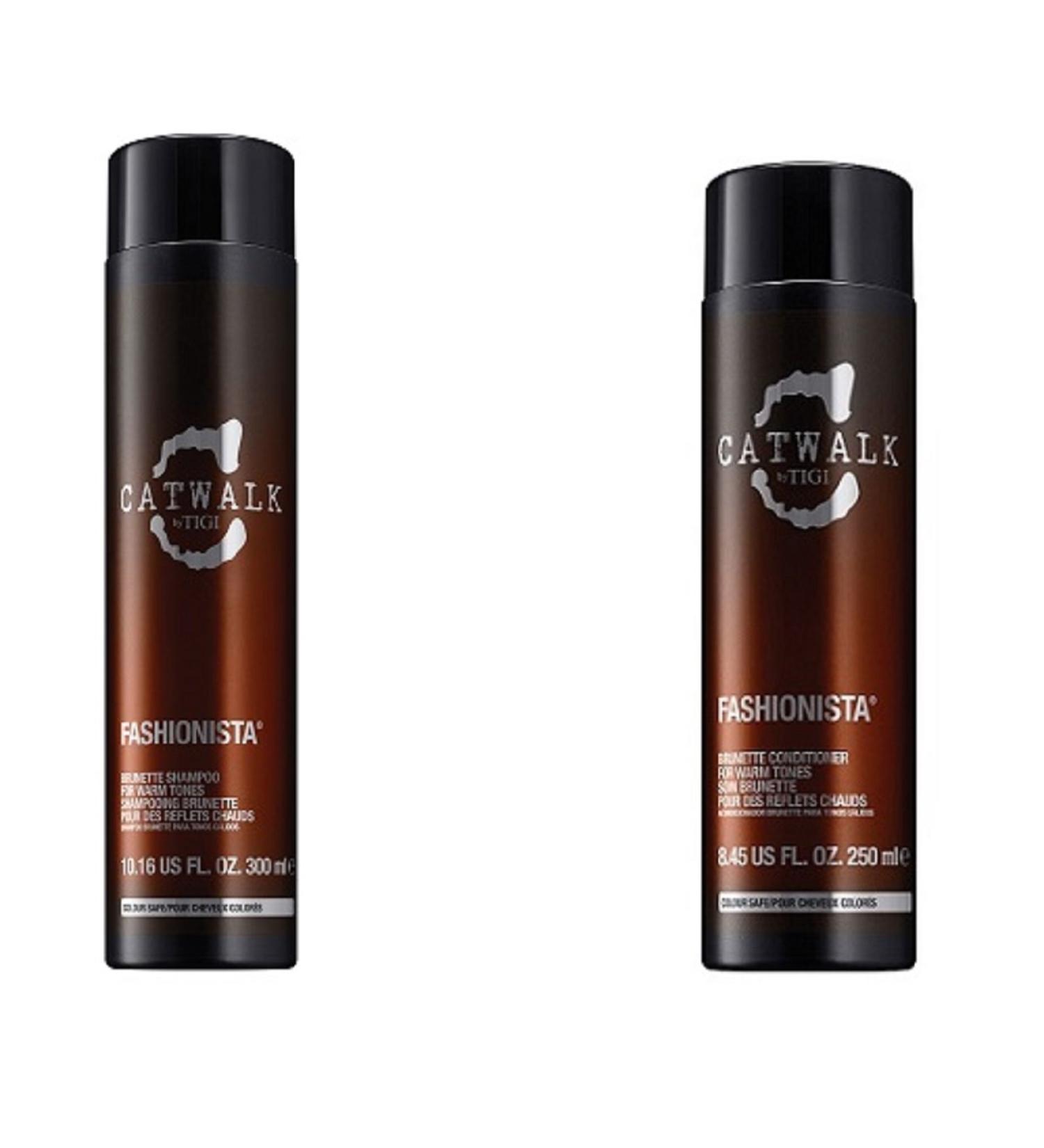 Tigi Catwalk Fashionista Brunette/Warm Tones Shampoo 10.16 Oz & Conditioner 8.45 Oz- Just Released 2014