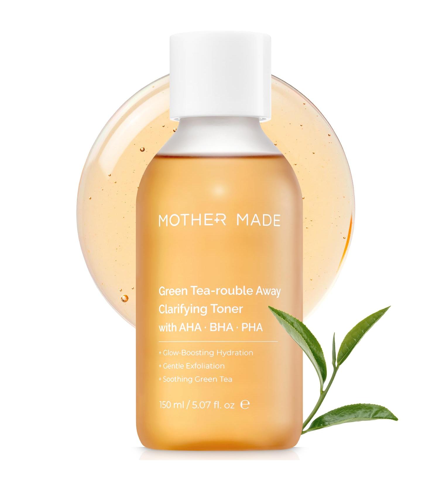MOTHER MADE Green Tea-Rouble Away Clarifying Toner with AHA BHA PHA 150 ml - Buy Online on GoSupps.com