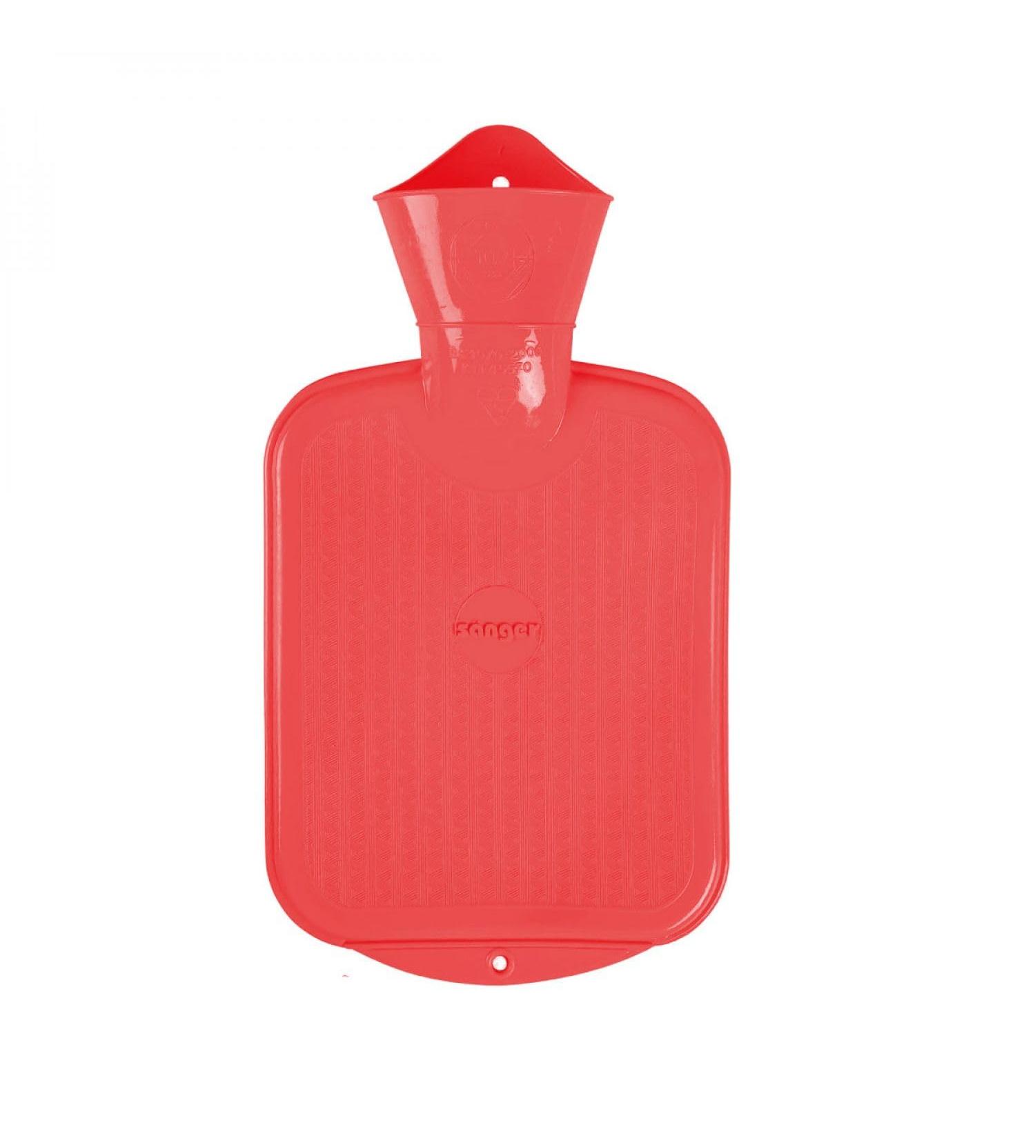 0.8 Litre Red Natural Rubber Hot Water Bottle - Eco-Friendly Comfort for All Seasons - Buy Online on GoSupps.com