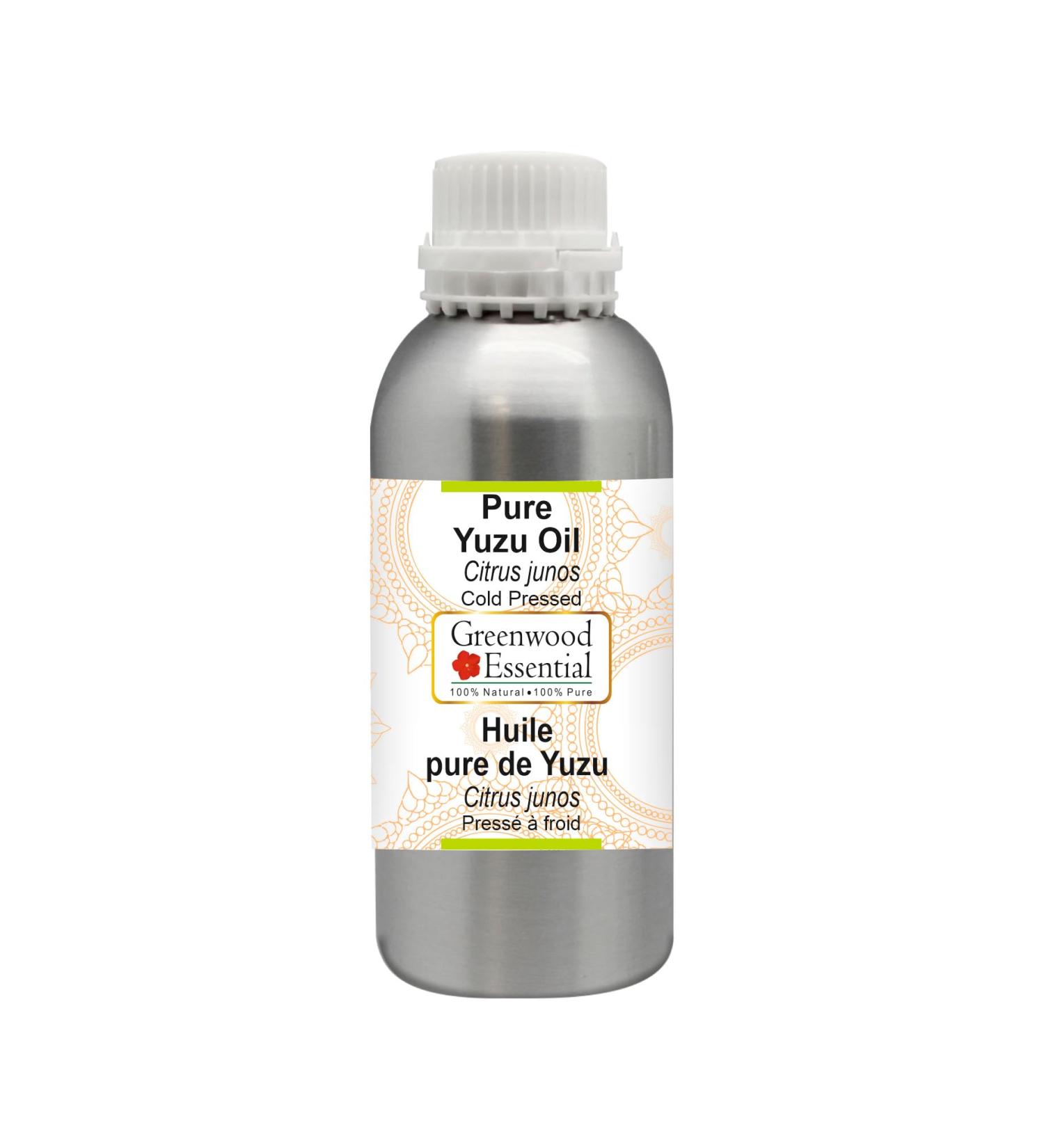 Greenwood Essential Pure Yuzu Oil (Citrus junos) Cold Pressed 630ml (21 oz) - Buy Online on GoSupps.com
