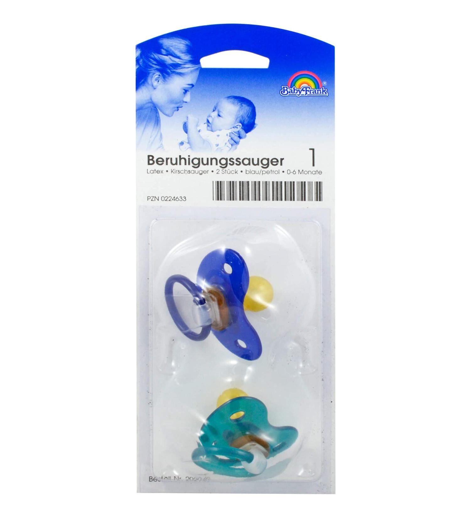 SACRED PACIFIER Cherry Lat.2-6 M.blue/petrol 2 pcs