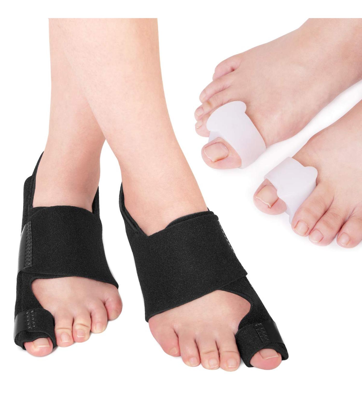 Bunion Correctors - AVIDDA Bunion Splints for Big Toe Pain Relief - 1 Pair Straighteners + 1 Pair Separators - Buy Online on GoSupps.com