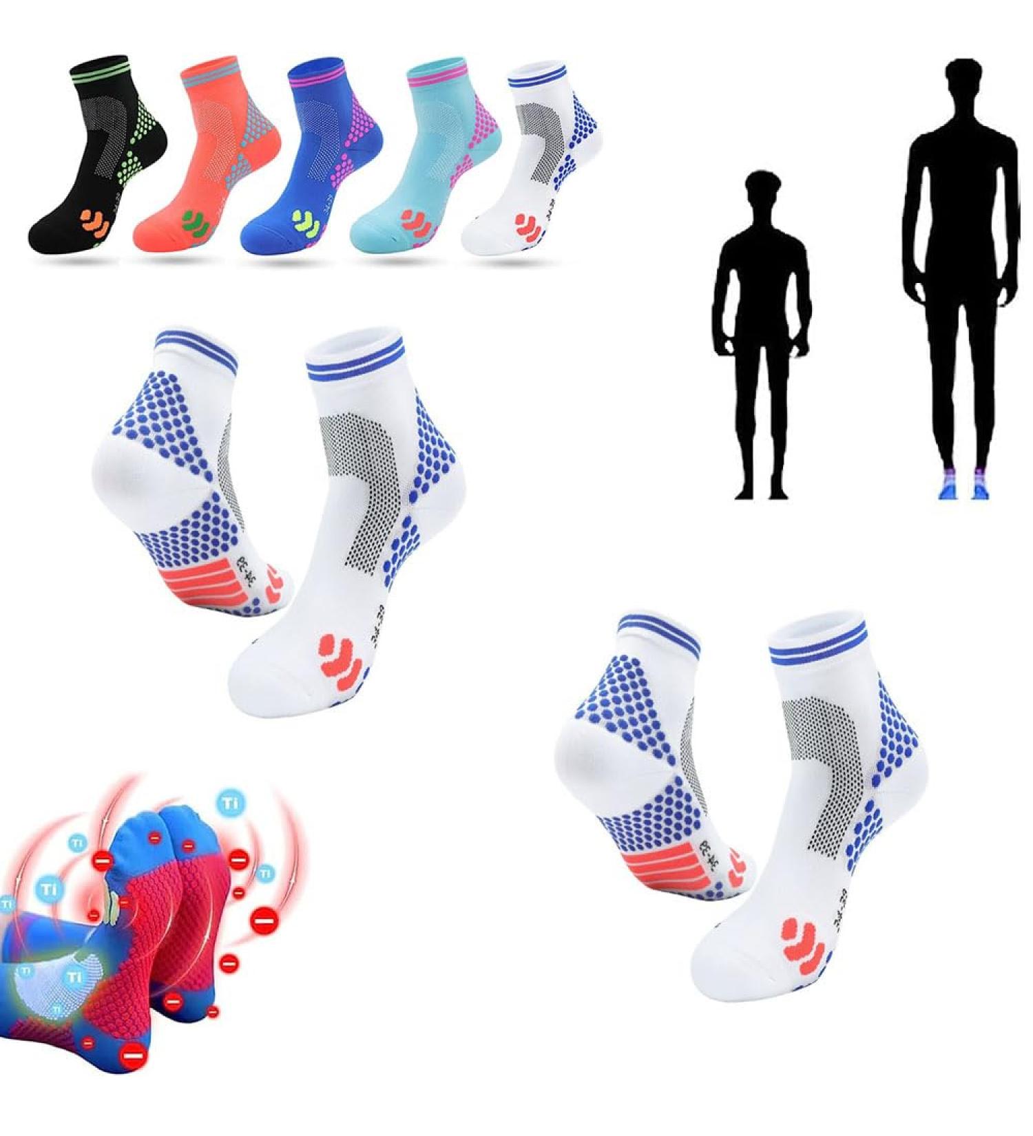 Pssgll HIGHERSOCKS 2023 Far Infrared Titanium Ion Heightening Booster Socks - Tourmaline Slimming Health Socks for Women & Men (2PCS, White Large) - Buy Online on GoSupps.com