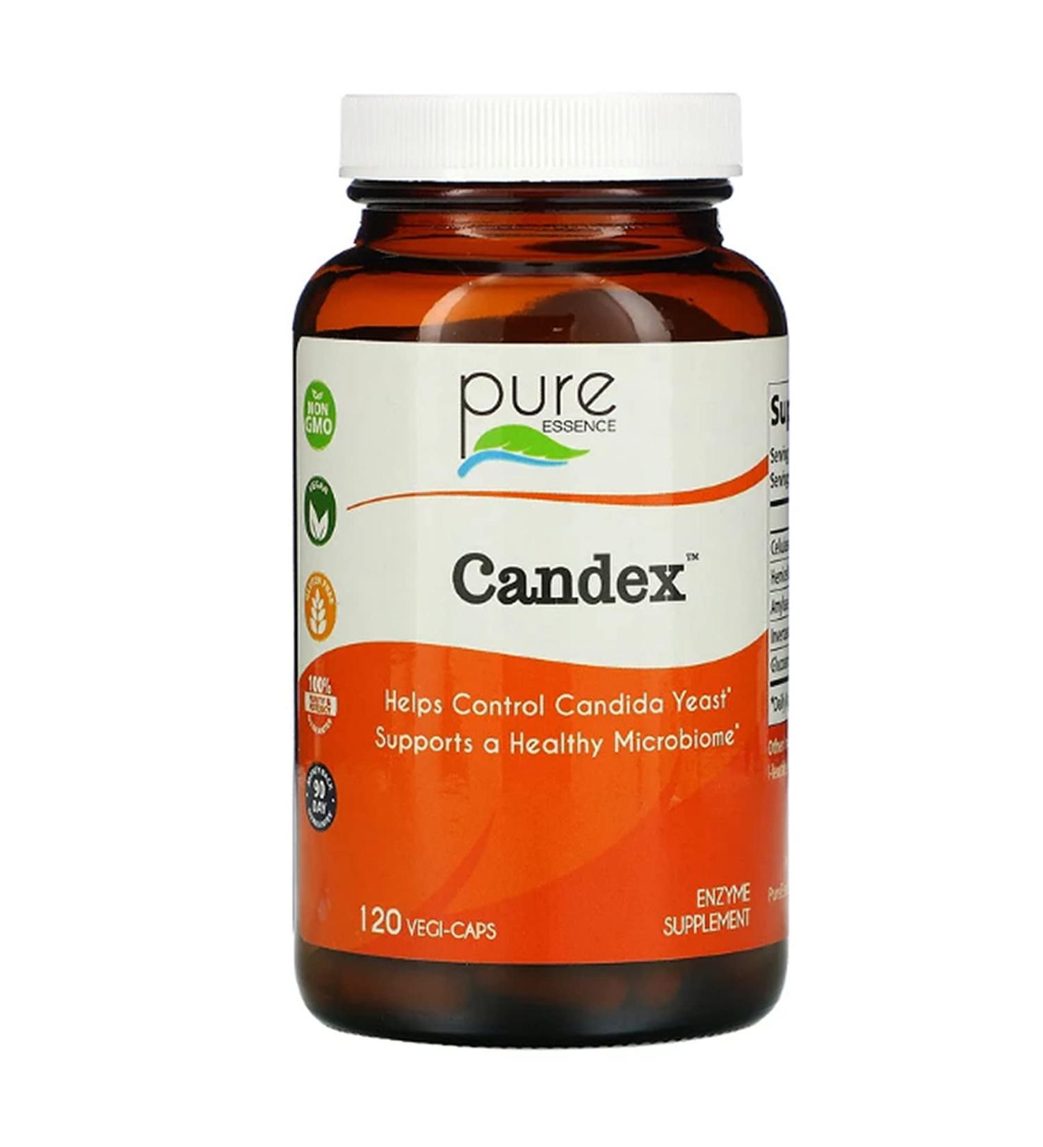 Pure Essence Candex Yeast Management System 120 Veggie Caps - Natural Candida Support - Buy Online on GoSupps.com