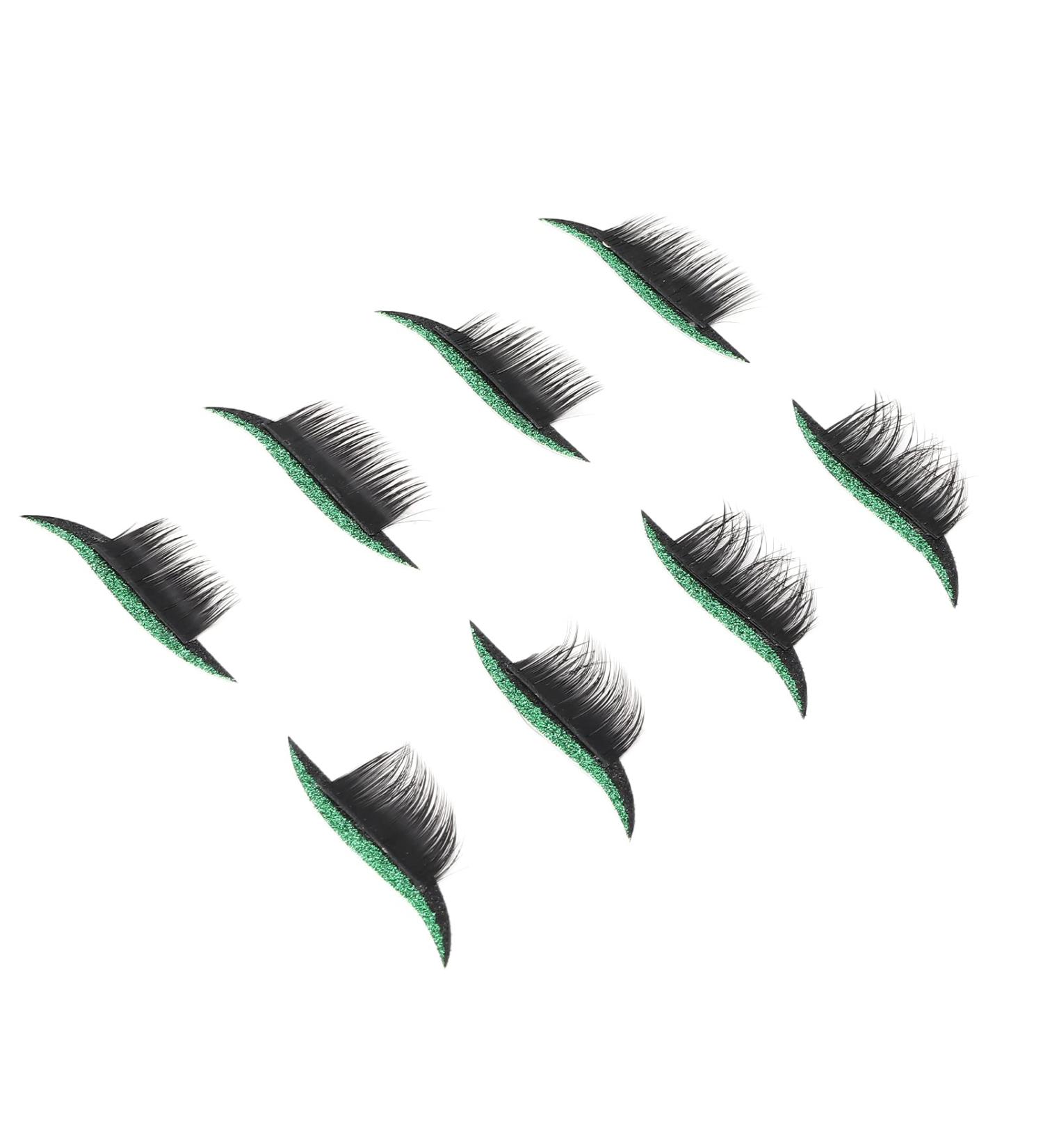 Strong Stickiness False Eyelashes Stickers - Reusable Thick Eyelashes for Festivals & Parties - Shop Green Now - Buy Online on GoSupps.com