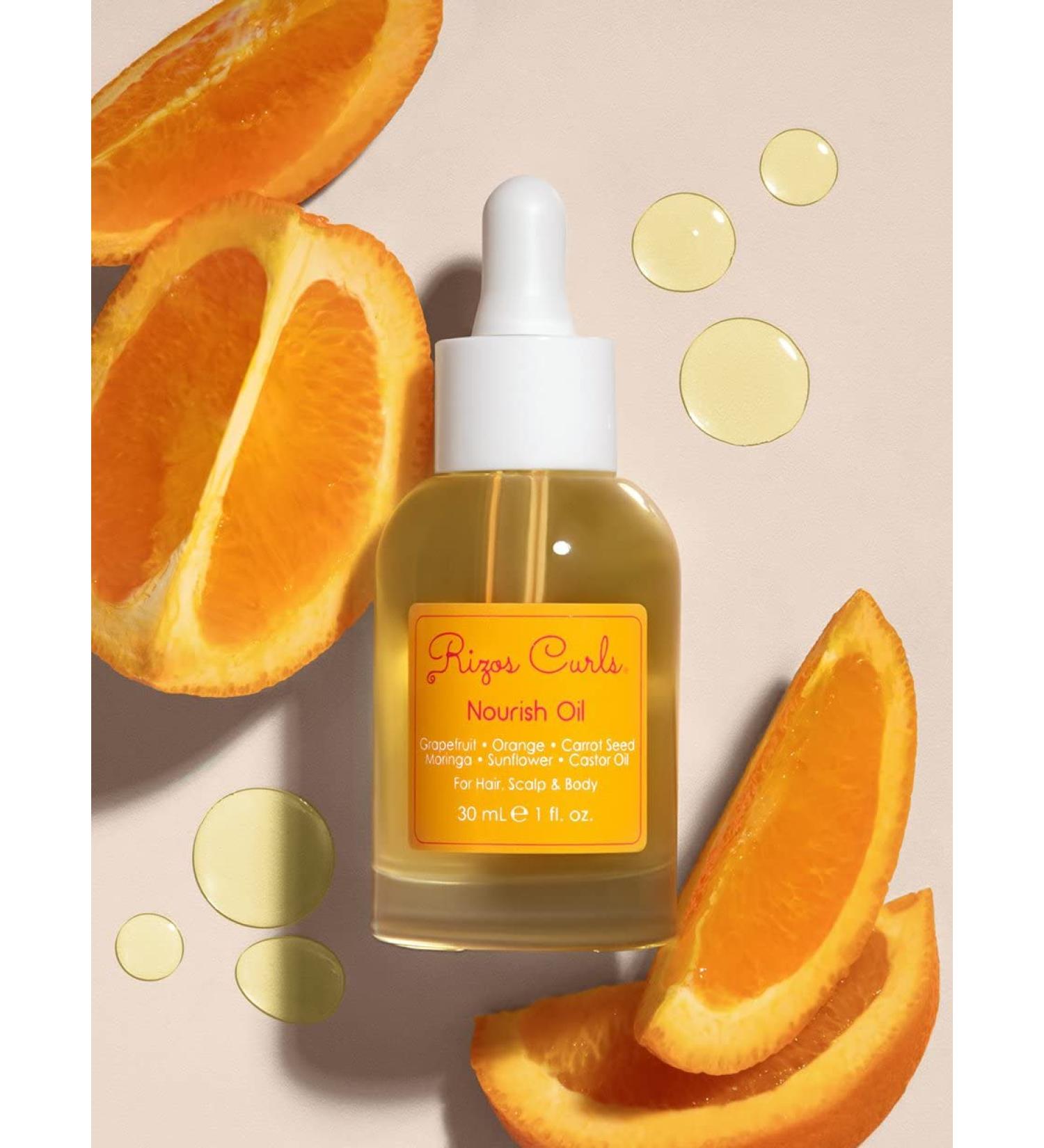 Rizos Curls Nourish Oil - 1 fl oz | Hair, Scalp & Body Treatment - Buy Online on GoSupps.com