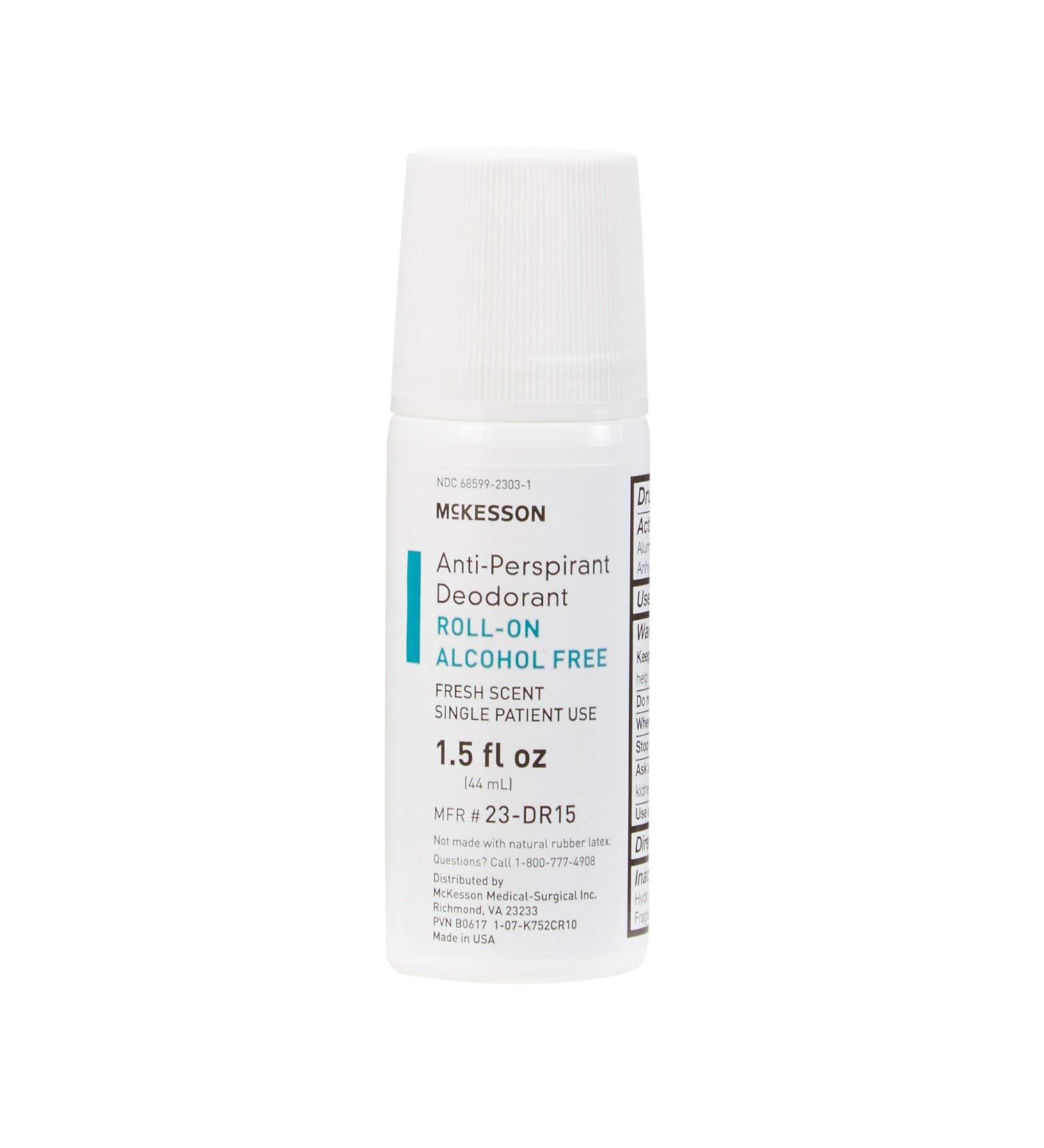 McKesson Alcohol-Free Deodorant Roll-On, Fresh Scent - 1.5 fl oz (1 Count) - Buy Online on GoSupps.com