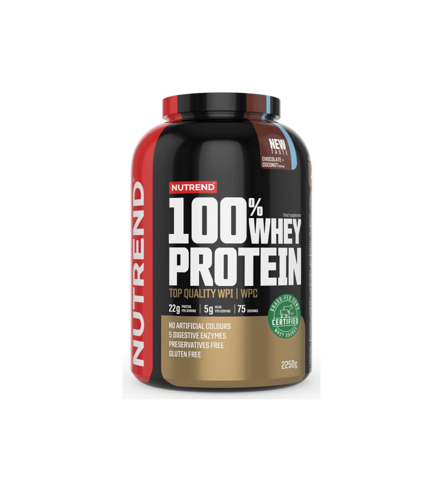 Nutrend 100% Whey Protein Bag 1000 g Banana Strawberry super solubility super taste