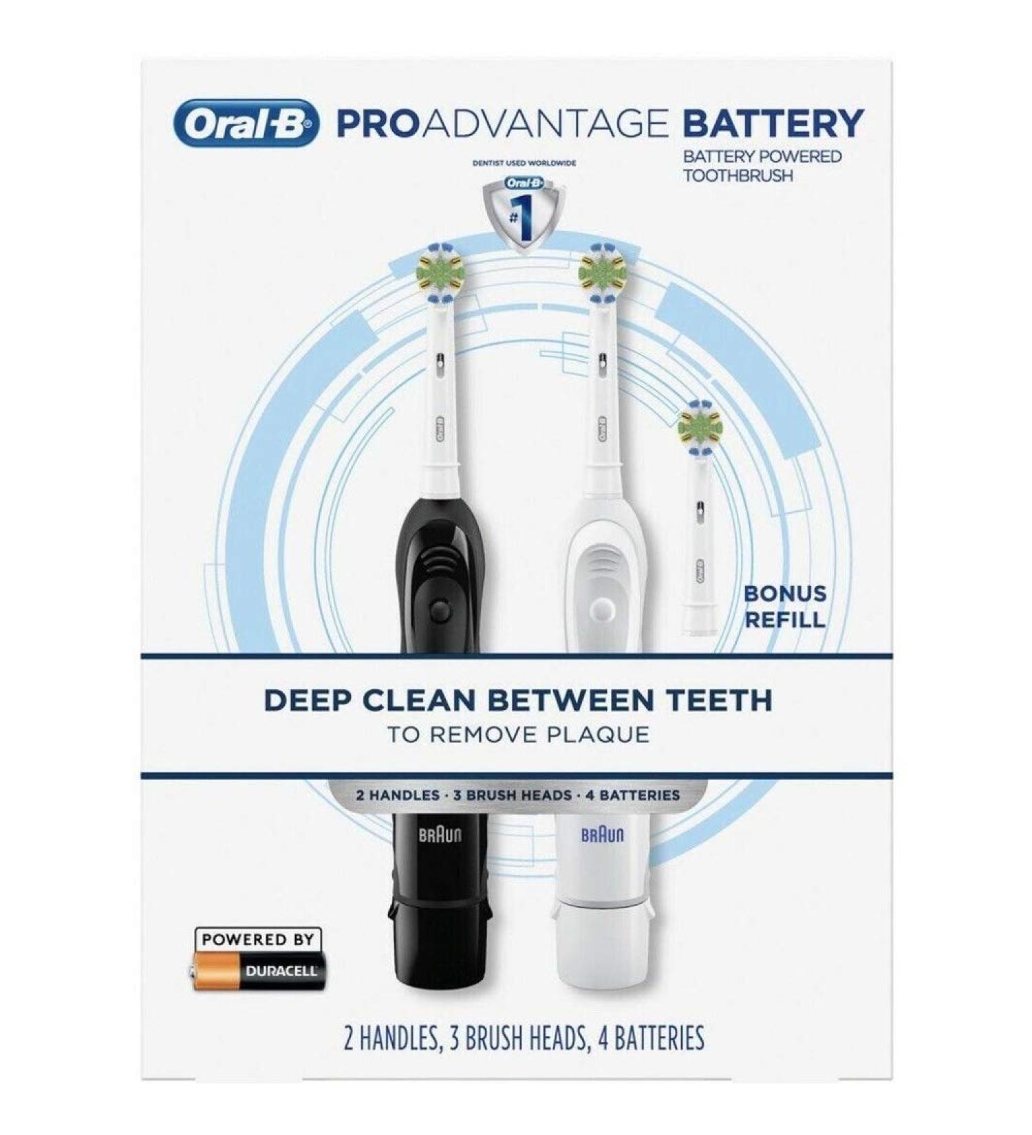 Oral B Oral-B Pro Advantage Battery Powered Toothbrush (2 pk.) 2 Count - Buy Online on GoSupps.com