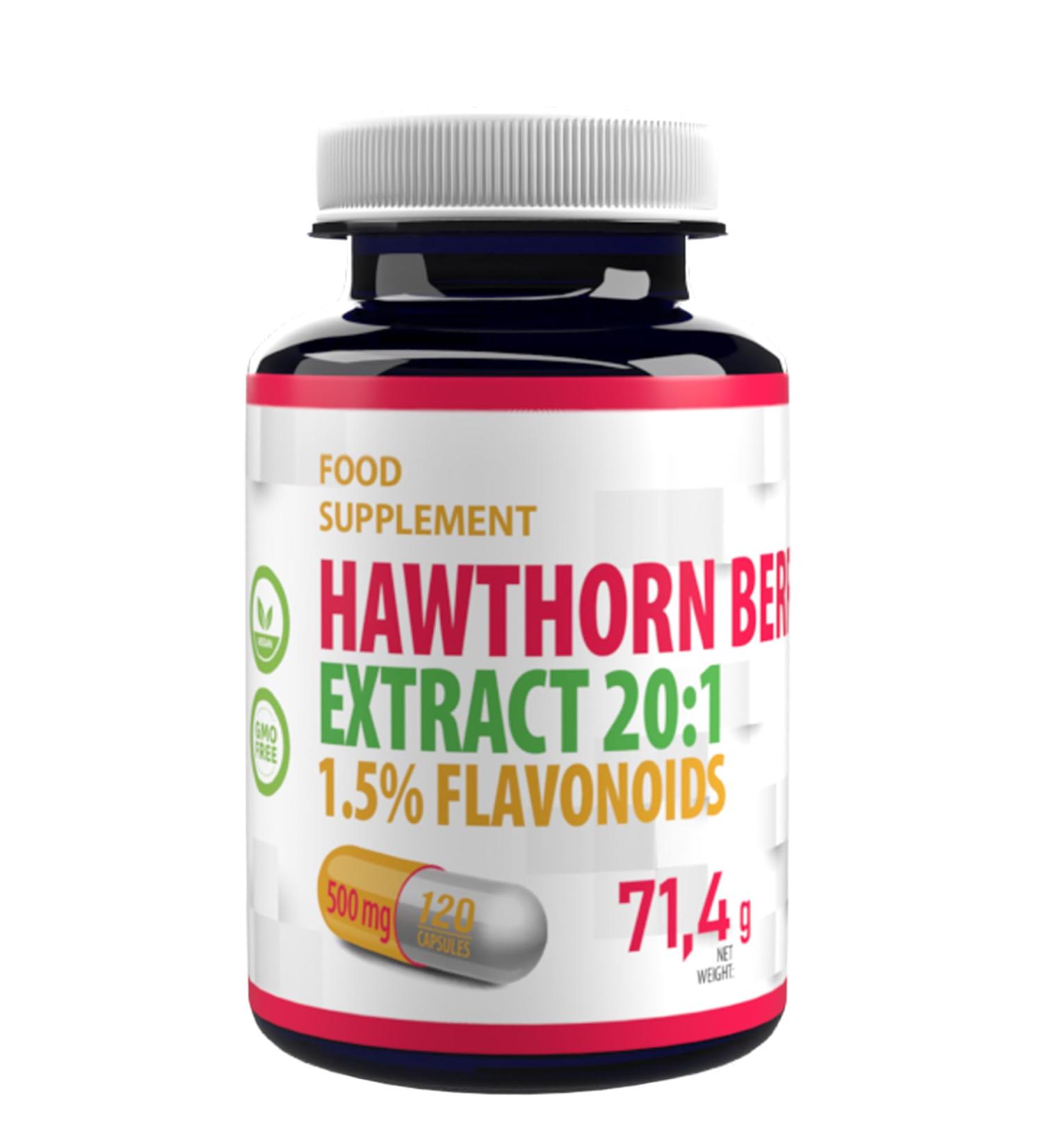 Baie d'aub pine (Hawthorn Berry) 10 000mg quivalent (500mg d'extrait 20:1) 120 g lules v g taliennes 1 5% de flavono des test par un laboratoire ind pendant - Buy Online on GoSupps.com