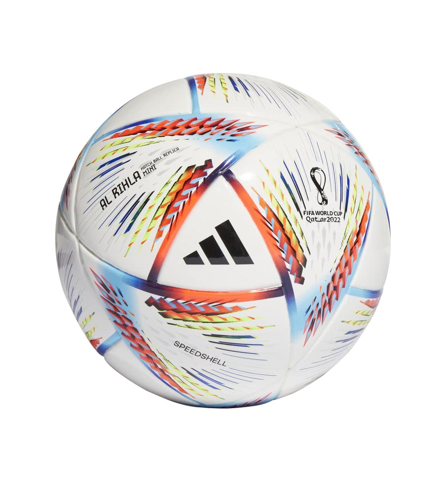 adidas FIFA World Cup Qatar 2022 Al Rihla Mini Soccer Ball - White/Pantone | Unisex-Adult - Buy Online on GoSupps.com