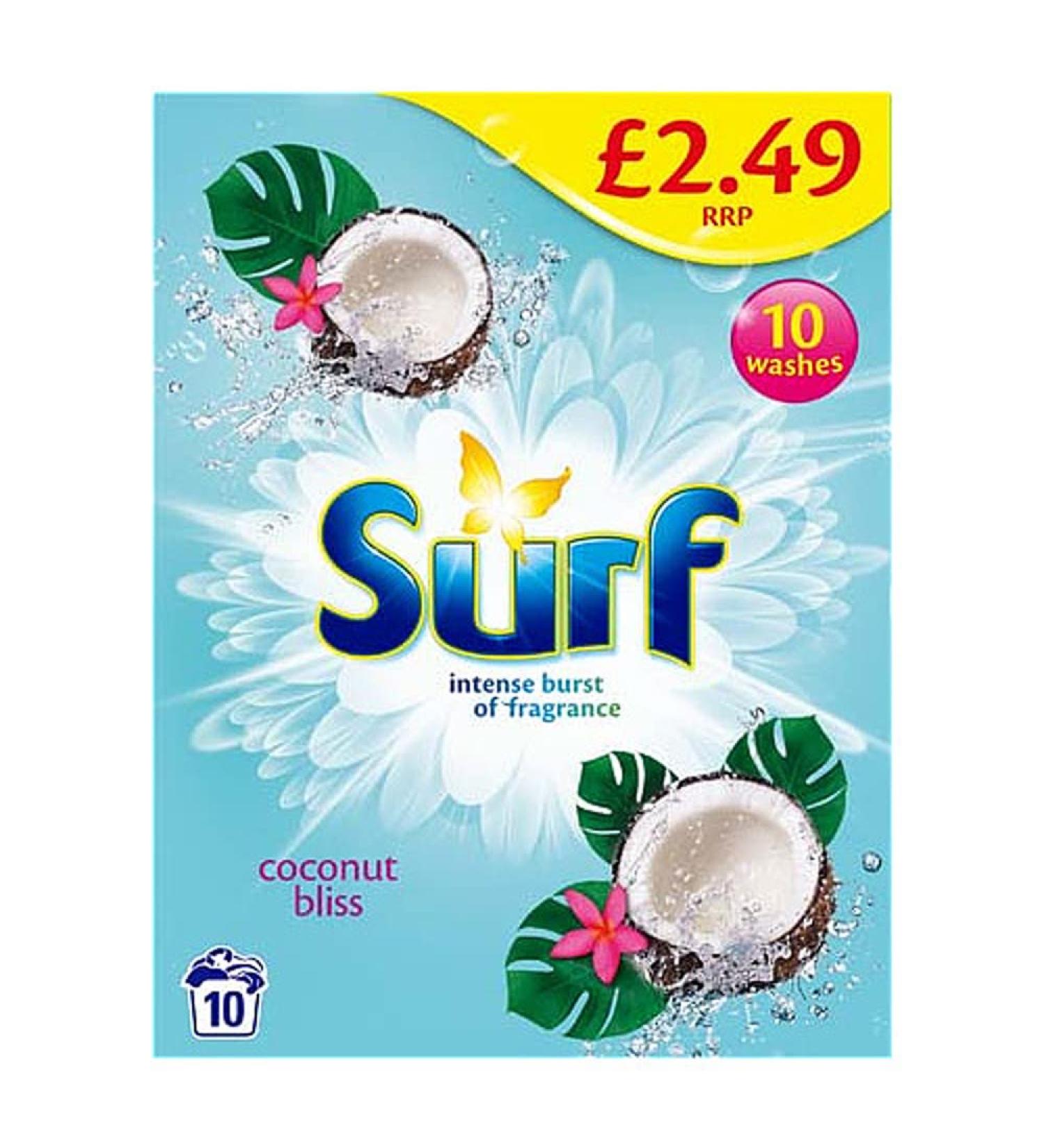 SURF 650G WASHING POWDER COCONUT BLISS 10 WASH