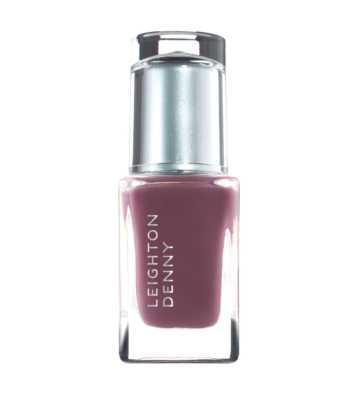 LEIGHTON DENNY Crushed Grape Nail Polish High Performance Nail Colour Purple Nail Varnish 12ml - Buy Online on GoSupps.com