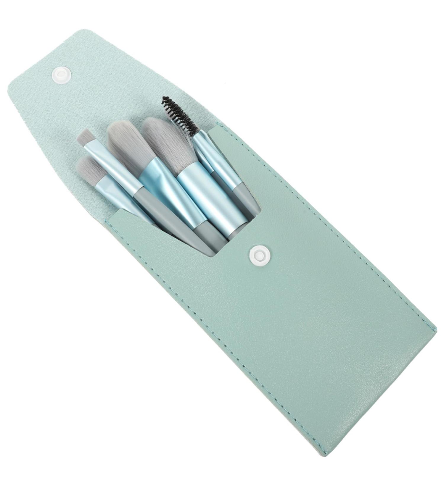 Portable Travel Makeup Brush Set for Women - Eyeshadow & Lip Brushes - Mini Fiber Wool Tools - Perfect for On-the-Go Beauty - Buy Online on GoSupps.com