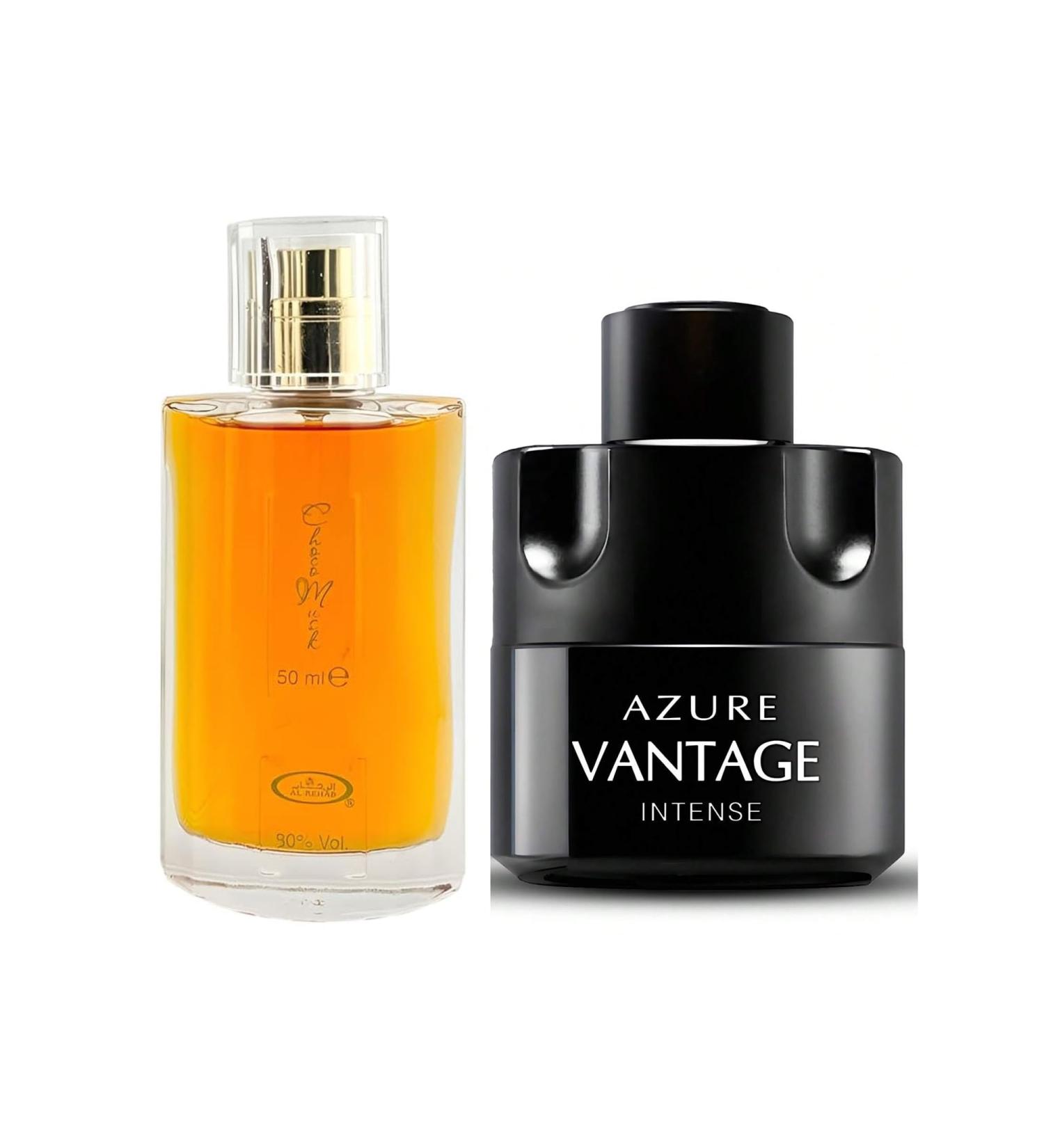 Choco Musk&Azure Vantage Intense Men s Cologne-Rich Chocolate & Musk Eau De Toilette Long-Lasting Scent Perfume for Men Elegant Bottle 3.4 Fl Oz Fragrance for Refined Occasions Choco Musk&Azure Vantage Intense 2.53 Fl Oz (Pack of 2) - Buy Online on GoSupps.com