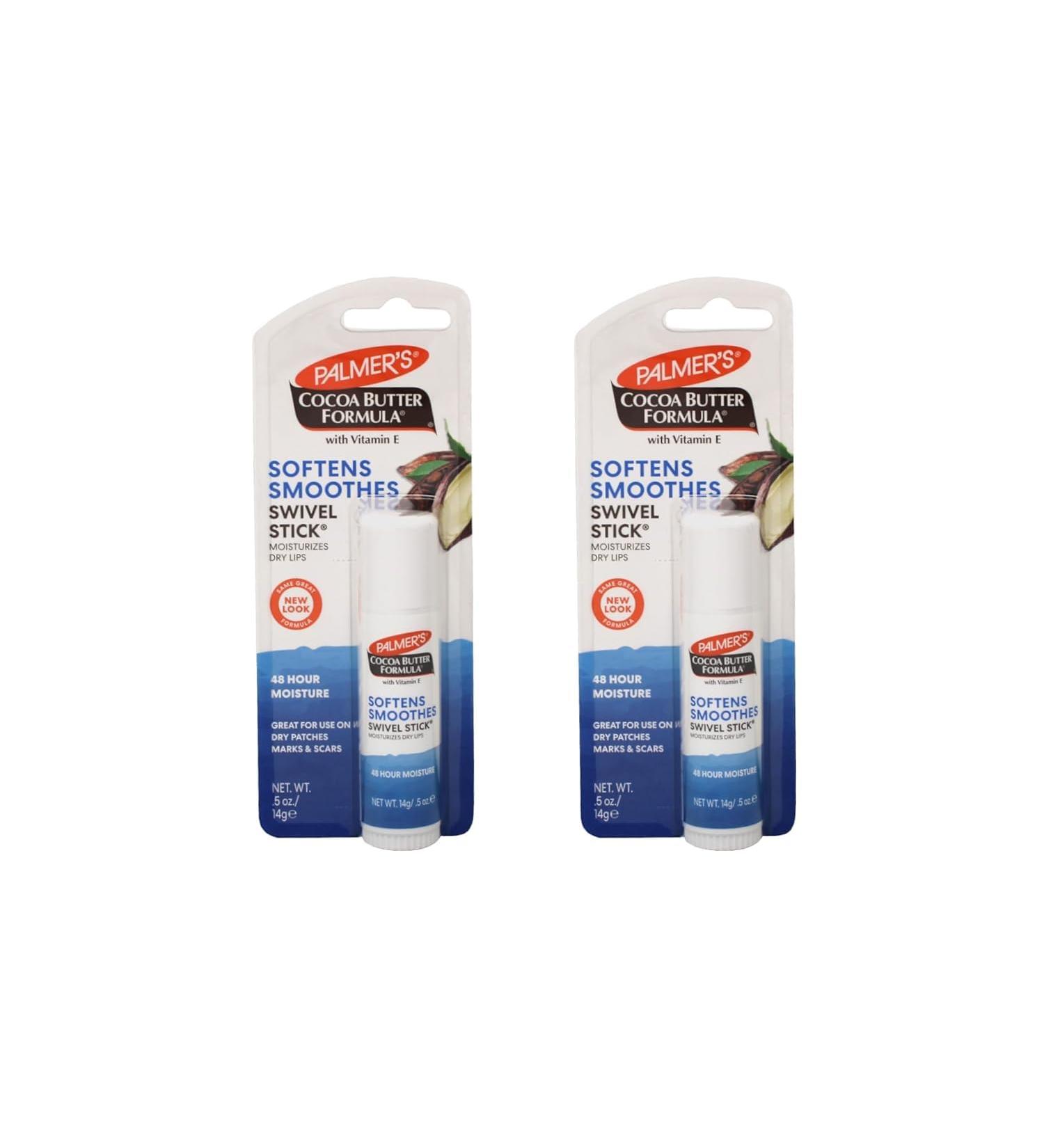 Palmer's Cocoa Butter Formula with Vitamin E Swivel Stick 2 Pack - .5 oz | Moisturizing Natural Skincare for Dry Skin | Shop Internationally - Buy Online on GoSupps.com