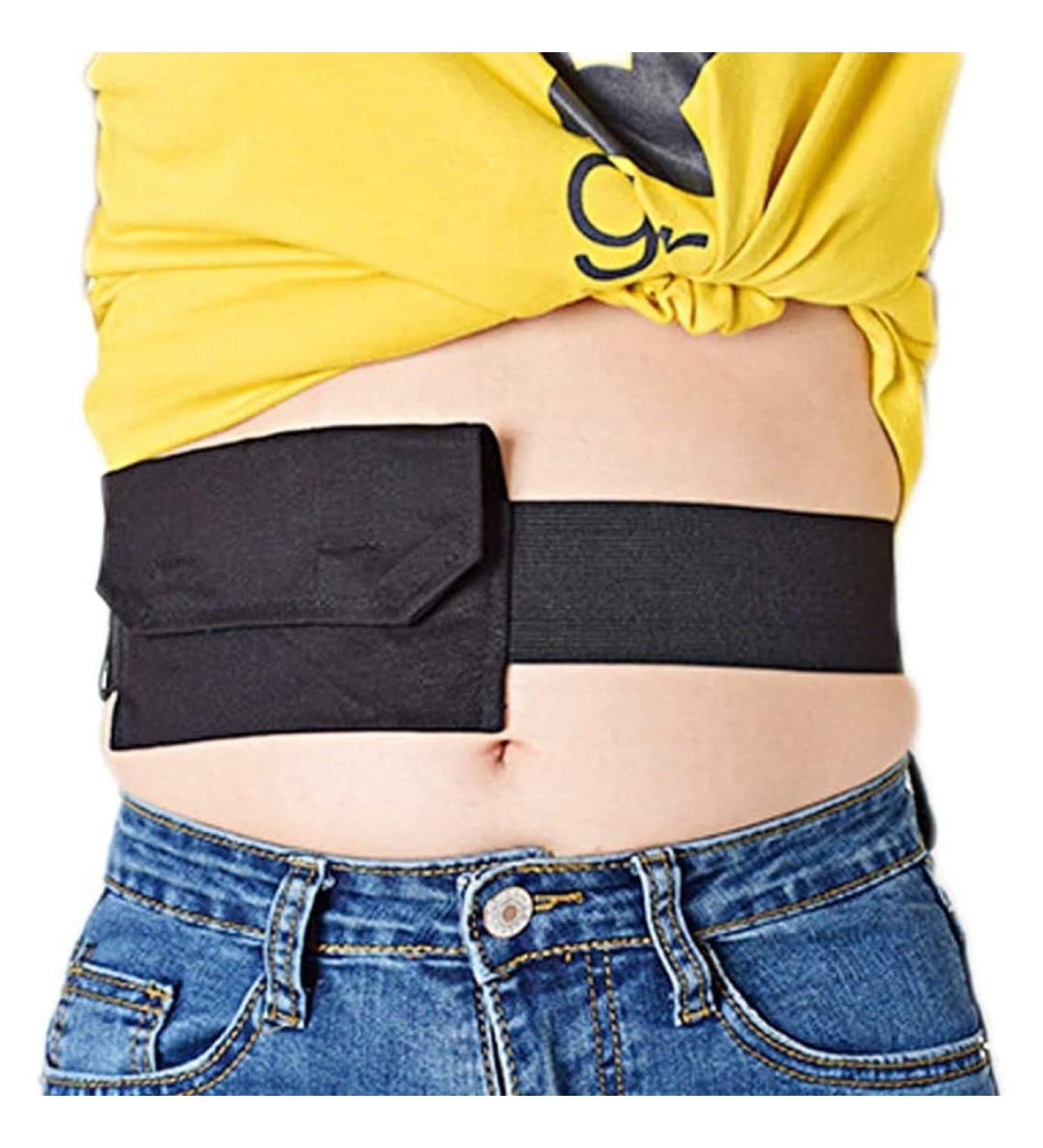 Comfortable Peritoneal Dialysis Cover | PD Belt & G/Peg Feeding Tube Holder - Abdominal Fixation Nursing for Patients (98-115CM) - Black - Buy Online on GoSupps.com