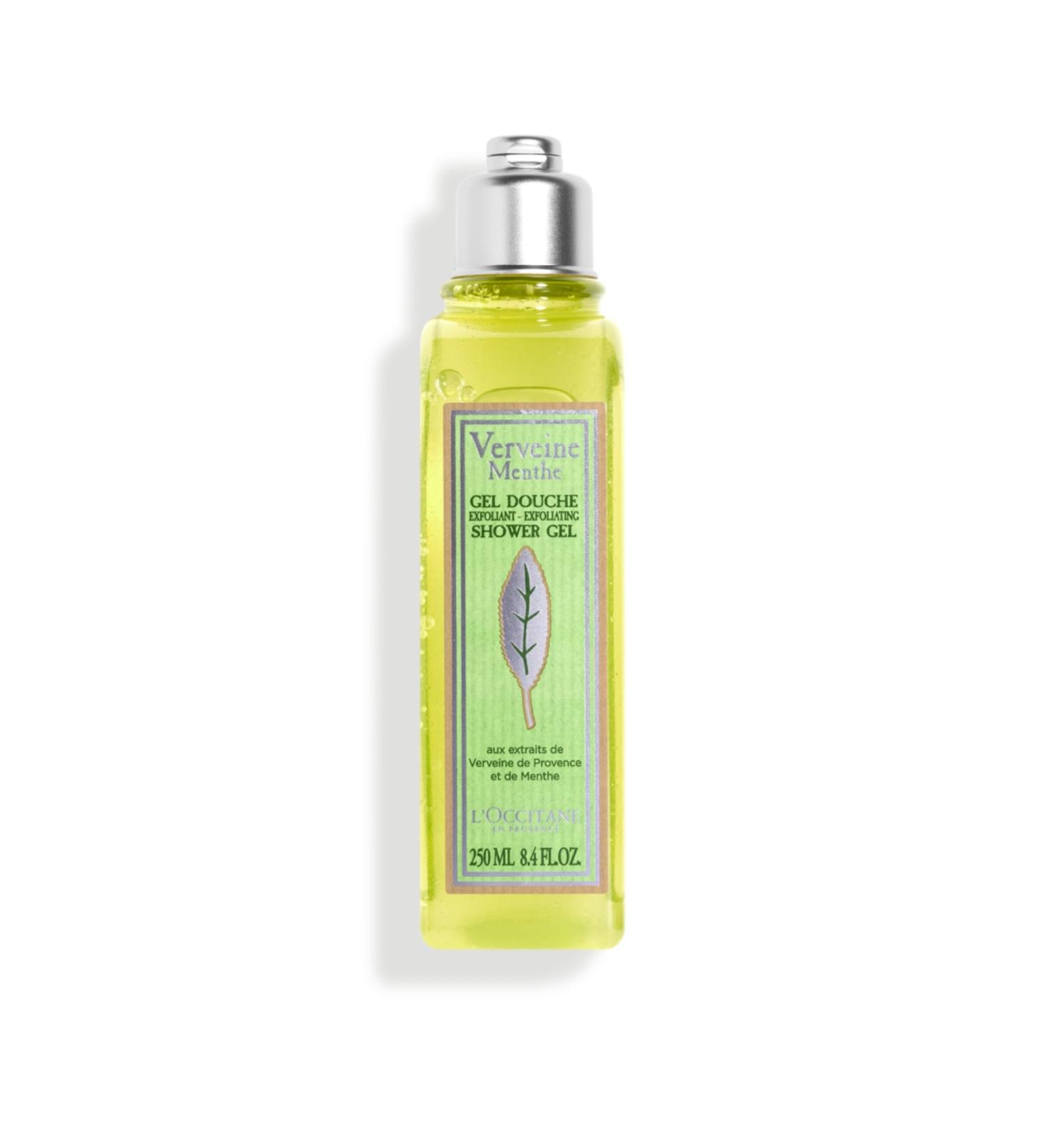 L'OCCITANE Mint Verbena Exfoliating Shower Gel 250ml - Refreshing Minty & Zesty Formula for All Skin Types - Buy Online on GoSupps.com