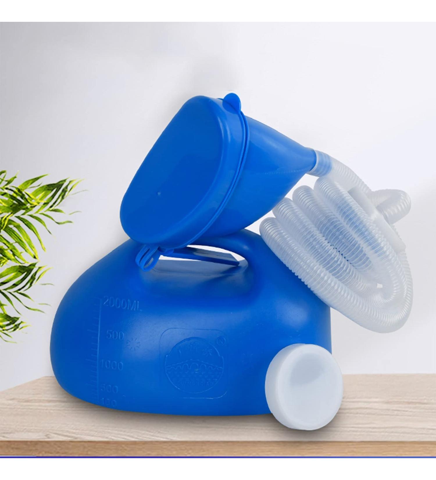 Unisex Urinal for Men Or Women Large Capacity Leak-Proof Unisex Urinal Bottle with Hand-held Urine Cup Pee Bottle for Driving Travel Camping-2000ML - Buy Online on GoSupps.com