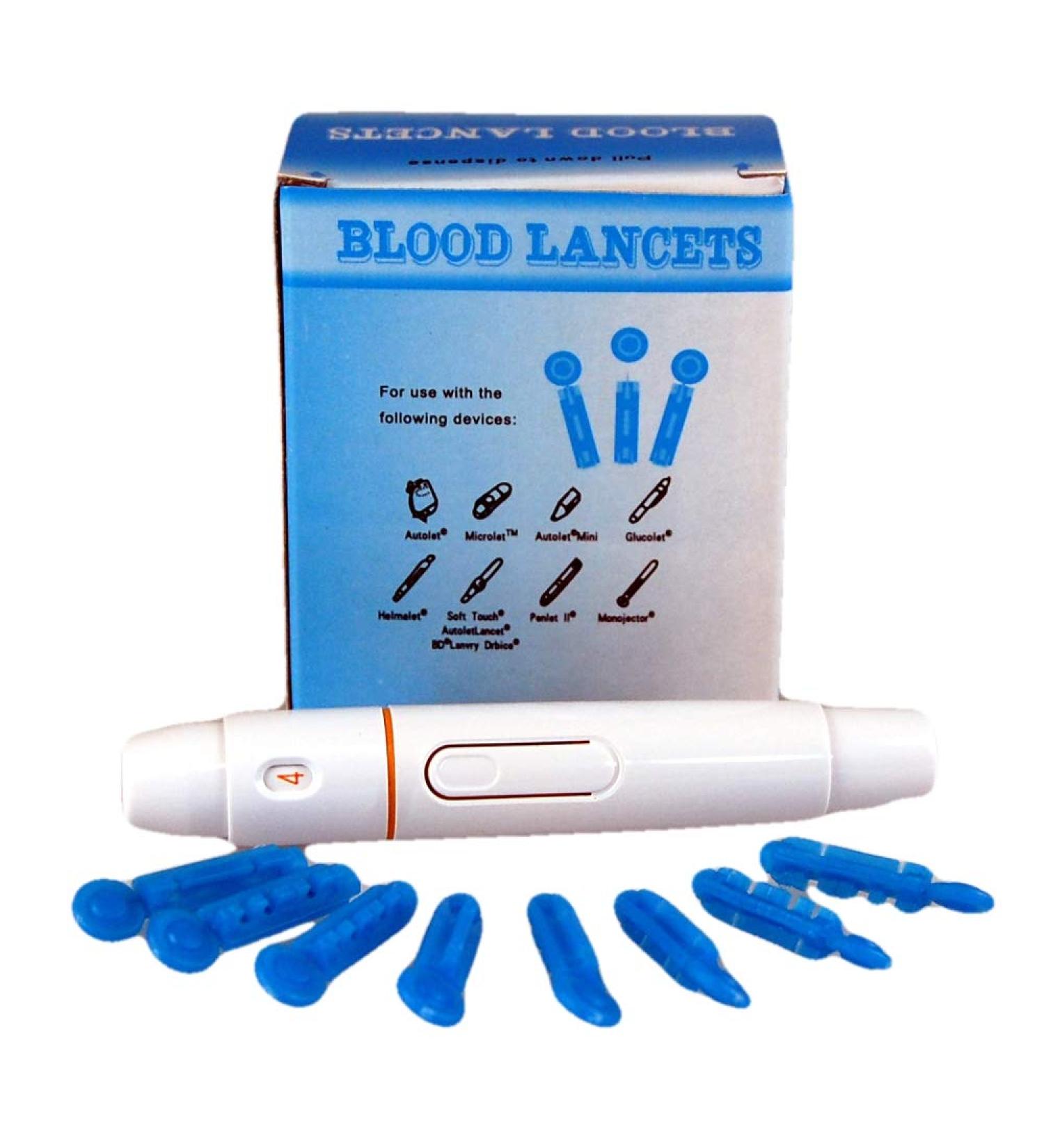100 Sterilance Universal 28g Lancets with Auto Lancing Device - Buy Online on GoSupps.com