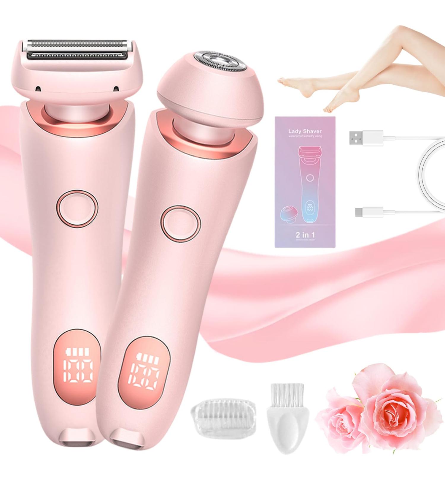 Dusk Razor for Women Dusk Glide Pro 3.0 Shaver - Dusk Official Razor Women Electric Shaver 2 in 1 Electric Shaver Razors Ipx7 Waterproof Women's Bikini Trimmers (Pink) - Buy Online on GoSupps.com