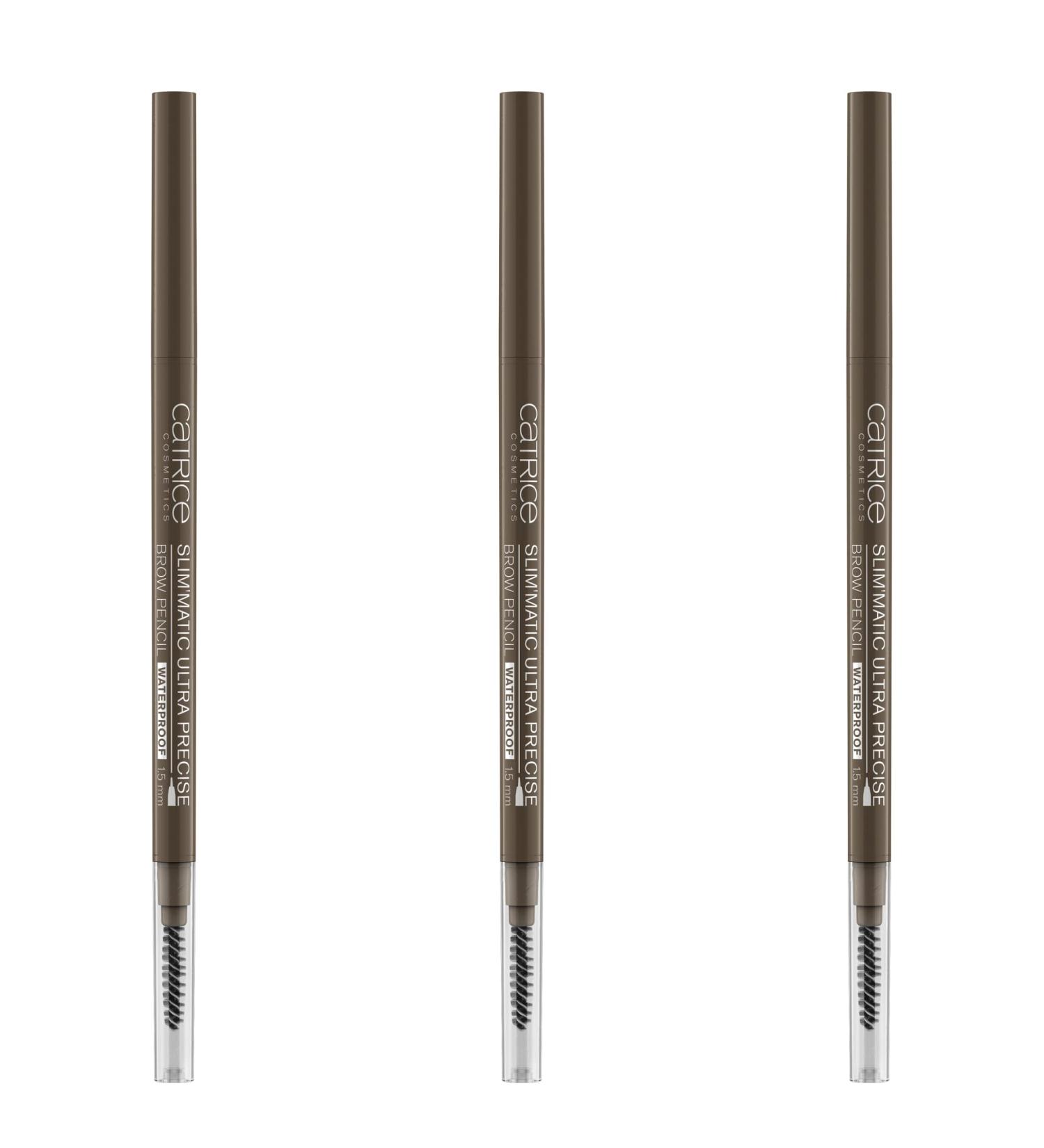 Catrice Slim'matic Ultra Precise Brow Pencil 3-Pack - No. 035 Ash Brown | Best Eyebrow Pencil for Perfect Brows | Shop Internationally - Buy Online on GoSupps.com