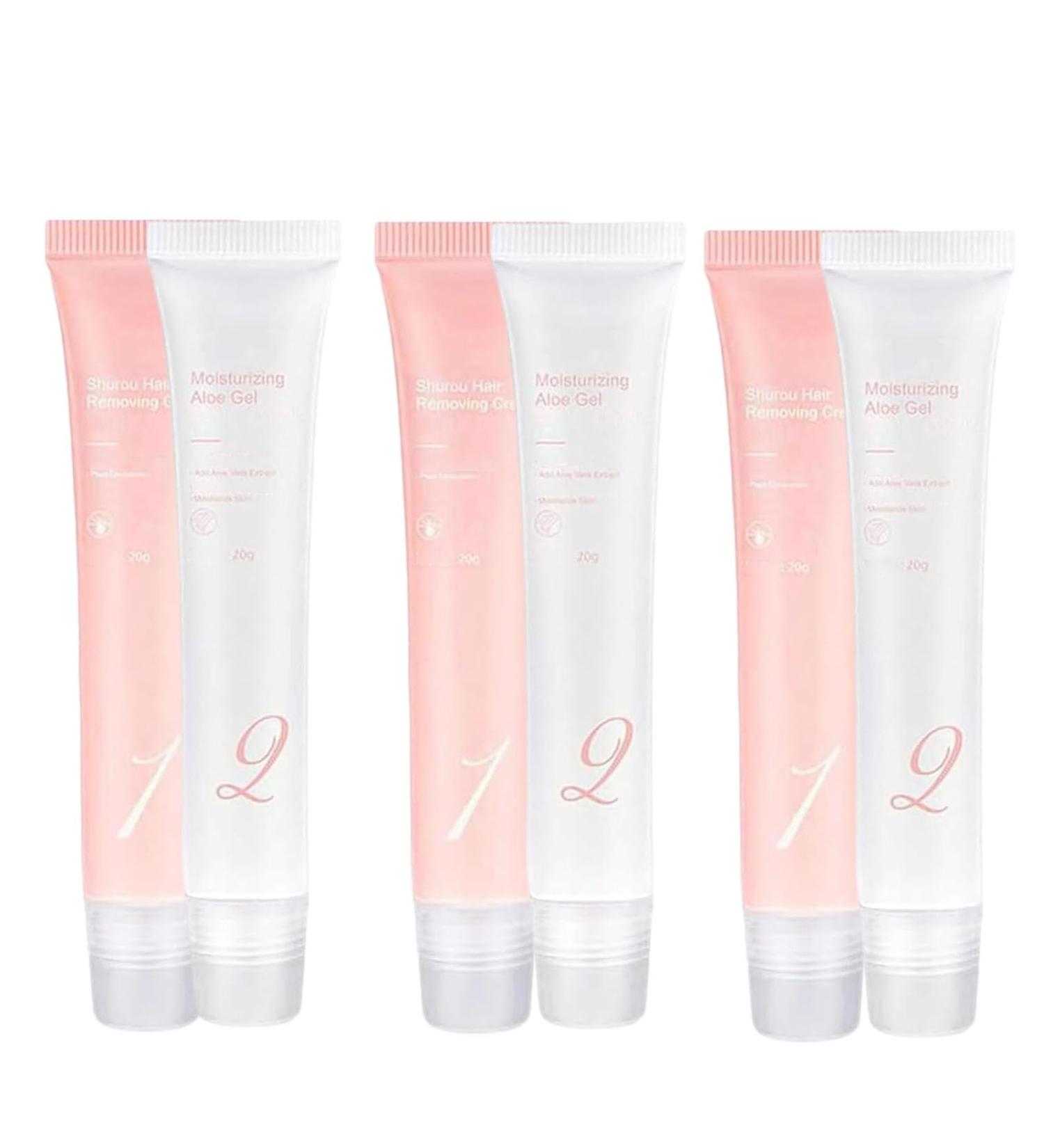  JIAOY Alisweet - 3-pack of facial hair removal creams - Alisweet depilatory cream - Gentle and painless gel for face and body - For all skin types - Buy Online on GoSupps.com