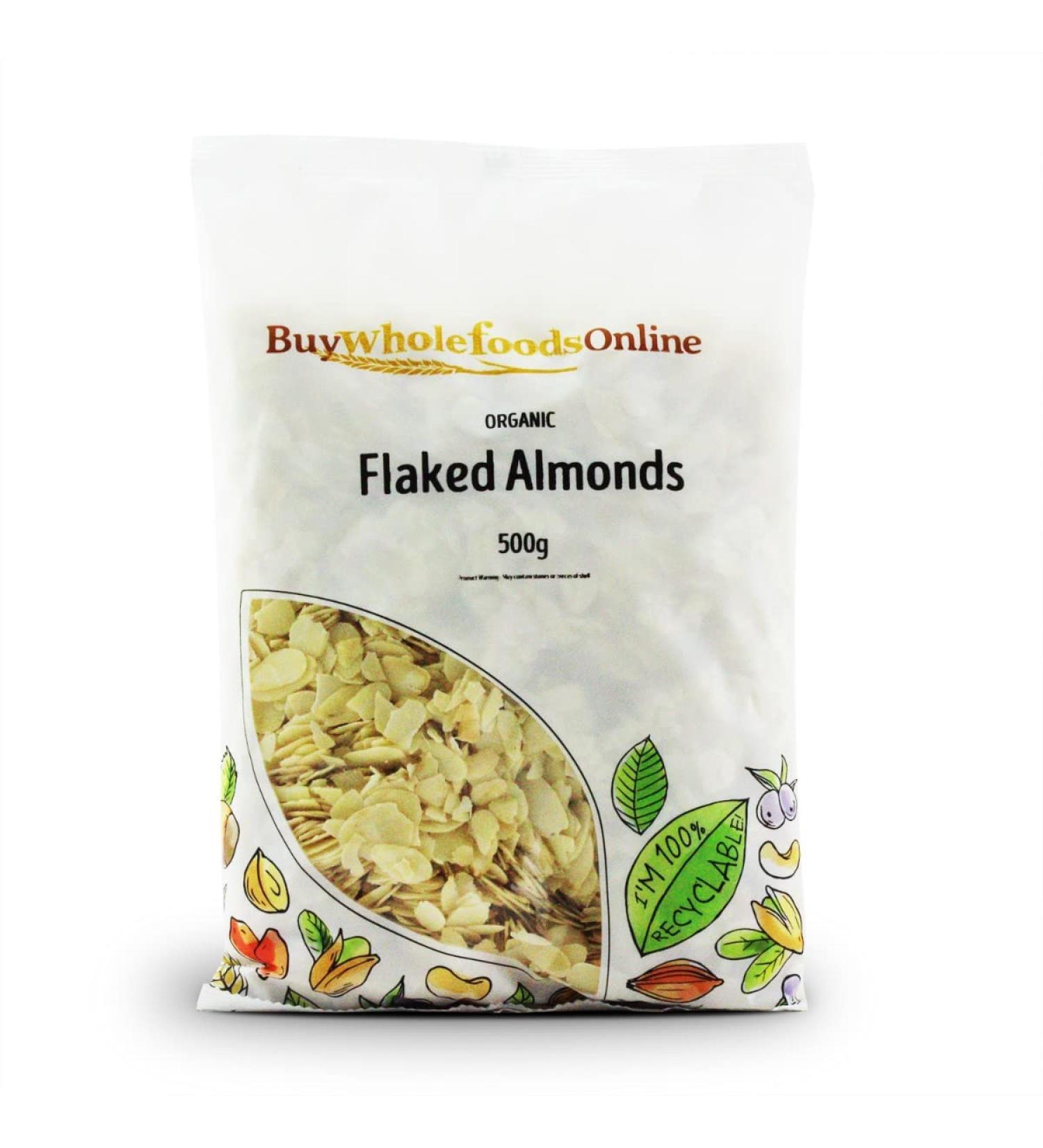 Organic Flaked Almonds 500g (BWFO)