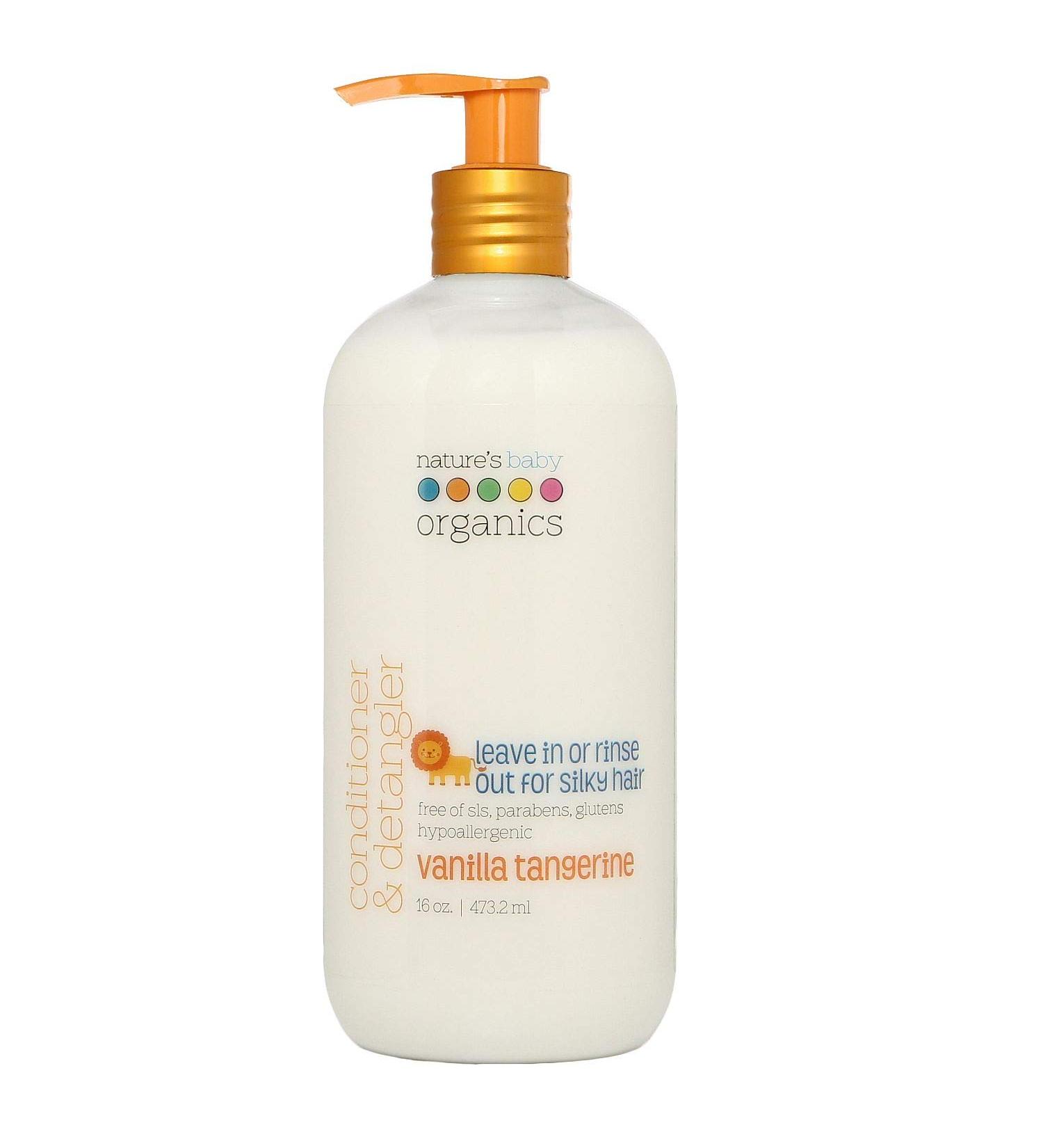 Nature's Baby Organics Conditioner & Detangler - Vanilla Tangerine 16 fl oz | Organic & Gentle Care - Buy Online on GoSupps.com