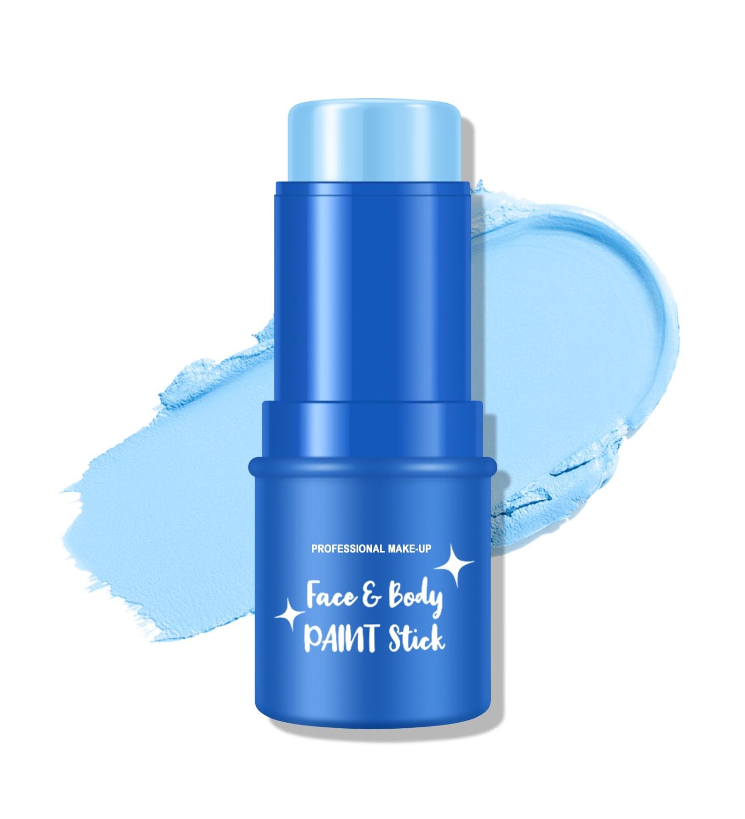 KYDA Blue Face Paint & Eye Black Stick - Multi-Purpose Light Blue Makeup for Sports Halloween Cosplay & SFX - Buy Online on GoSupps.com