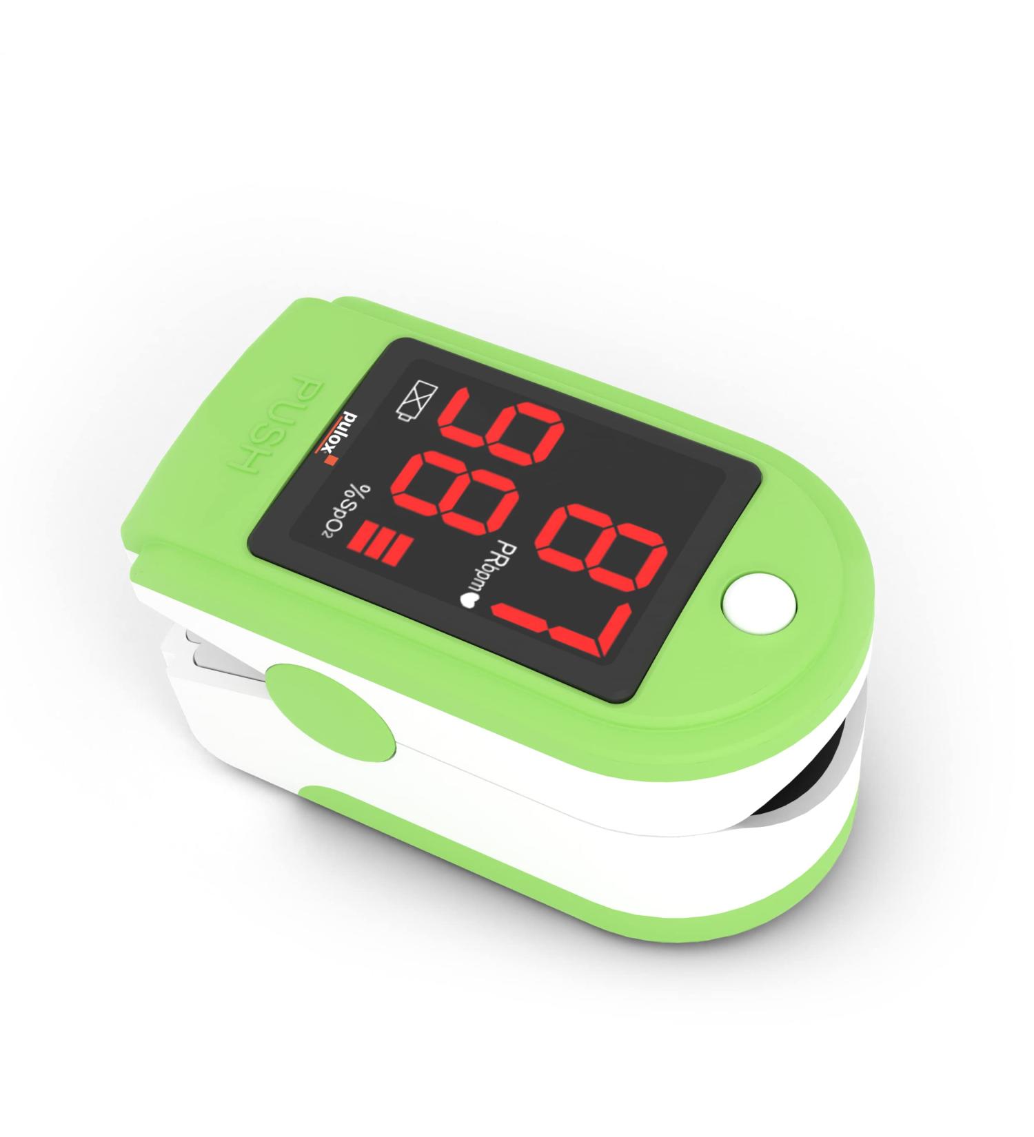 Buy Puloximeter Pulox PO-100 Solo in Green - Accurate Pulse Oximeter for Home & Travel | Fast International Shipping - Buy Online on GoSupps.com
