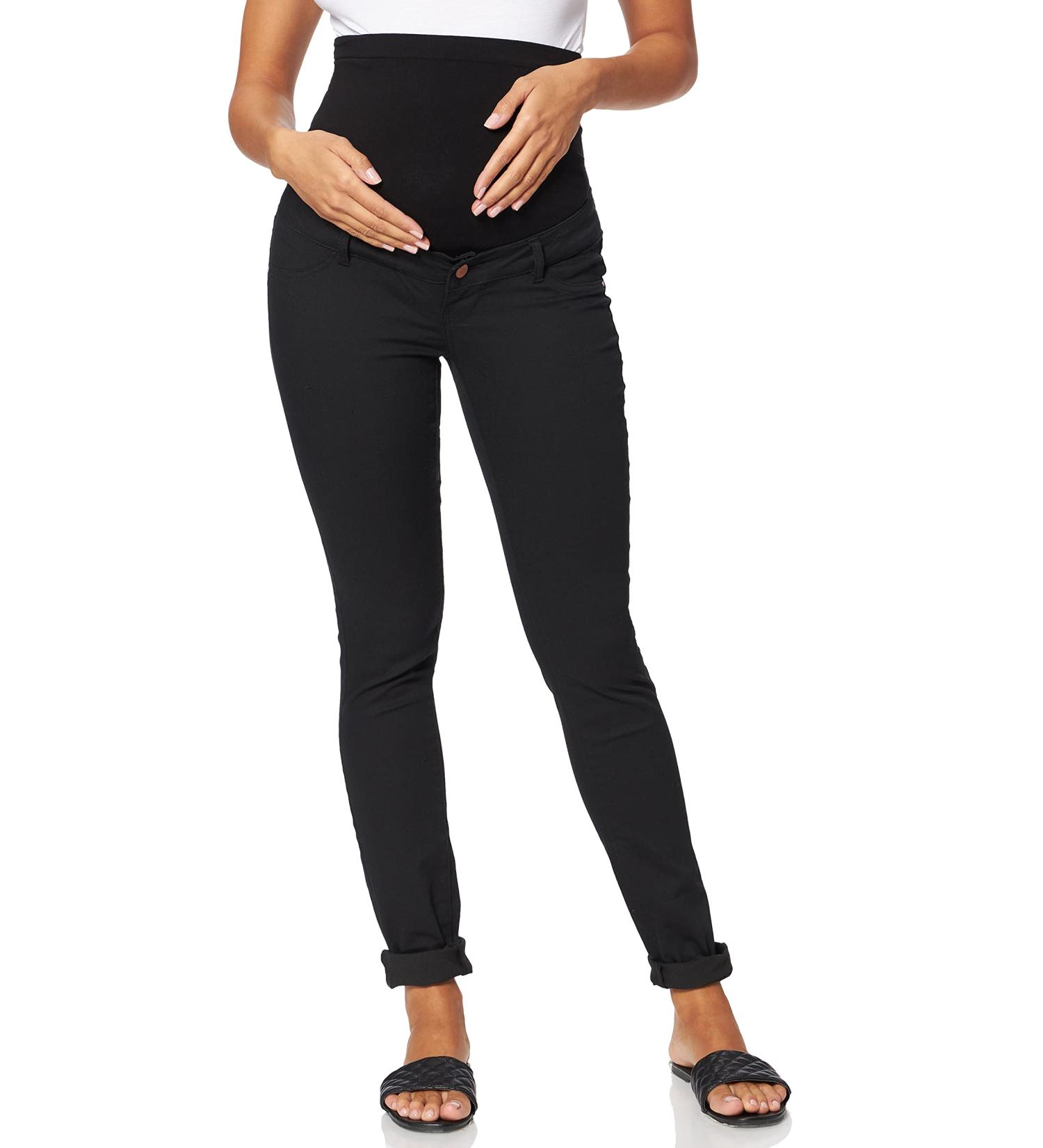Mamalicious Women's Mljuliane Slim Maternity Jeans in Black - Size 28 - Buy Online on GoSupps.com