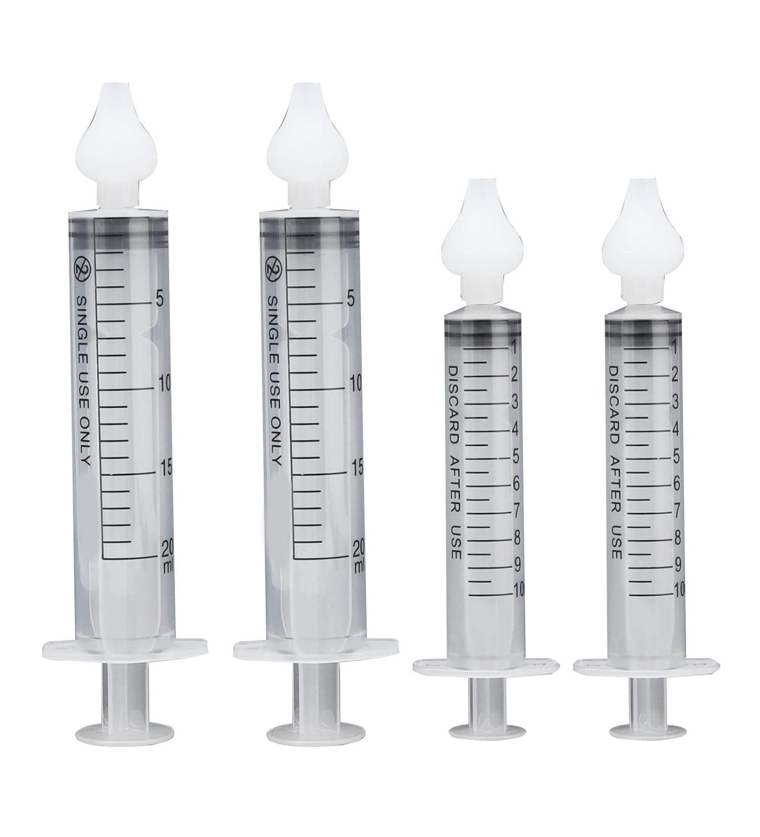 Folanda Baby Nasal Syringe Set 4 Pieces (10ml/20ml) | Portable Nose Cleaner for Infants | Fast Relief & Prevention of Nasal Scabs - Buy Online on GoSupps.com