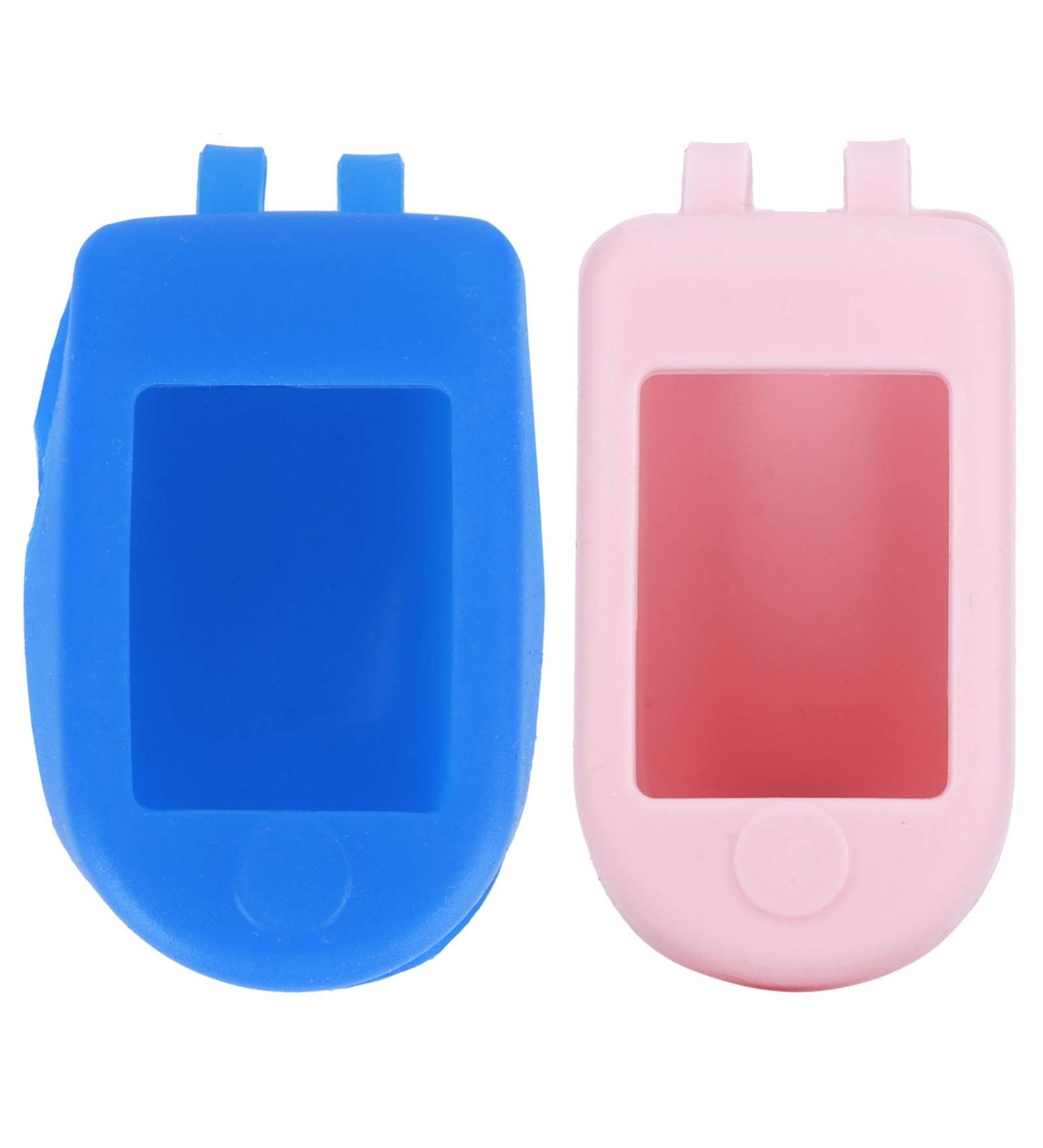 Buy Socobeta Wear-Resistant Oximeter Cover | High-Quality Silicone Fingertips Protector - Blue & Pink | Ideal for Home & Travel | International Shipping - Buy Online on GoSupps.com