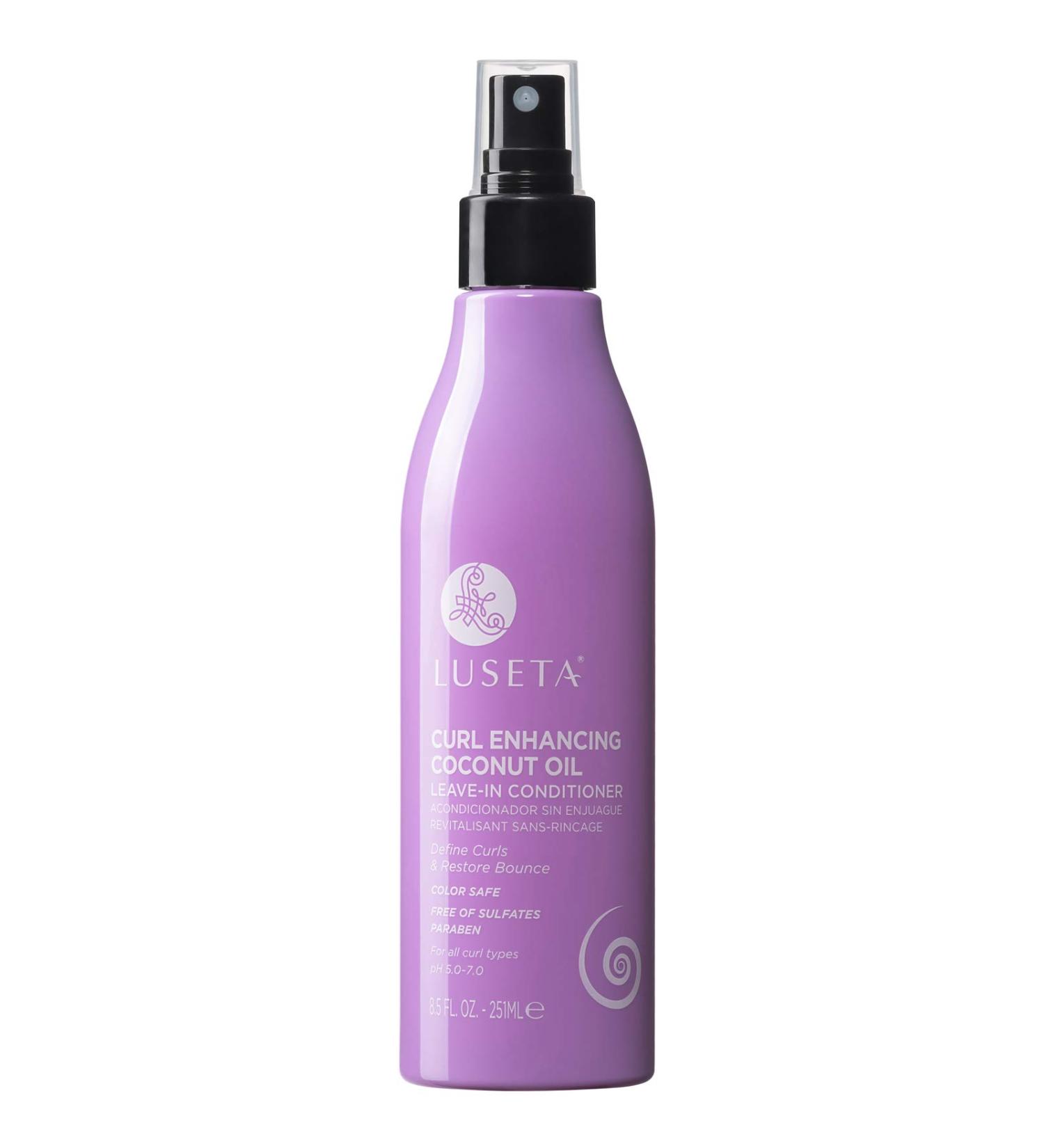Luseta Coconut Oil Leave-In Conditioner for Curly Hair - Promotes Shine, Bounce, and Frizz-Free Curls - 8.5 Fl Oz, Sulfate and Paraben Free - Buy Online on GoSupps.com