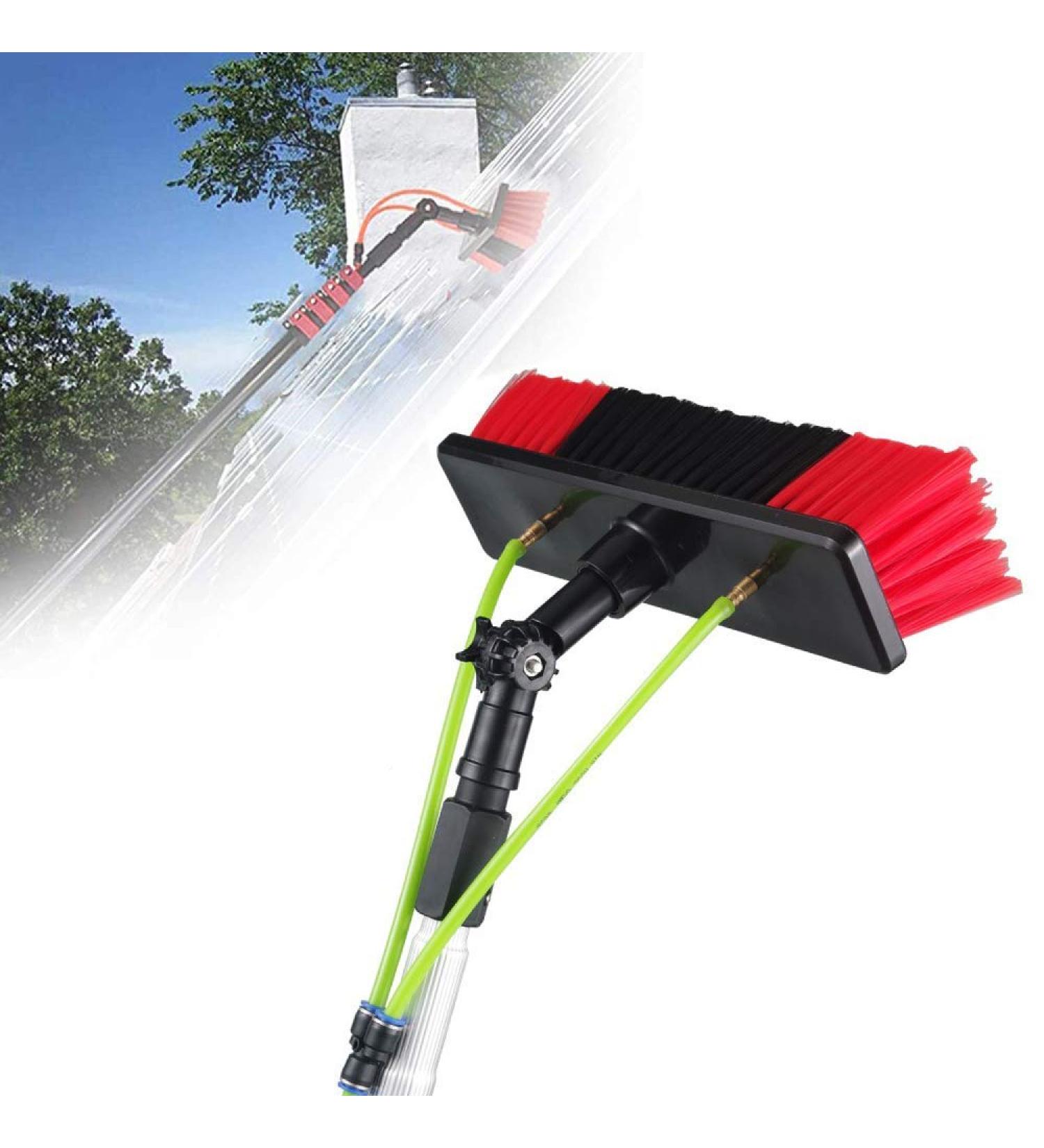 3-12M Window Cleaning Pole Water Fed Telesbrush Extendable Cleaner Conservatory Roof Photovoltaic Panel Cleaning Tool/12M Rod/50Cm Brush Head - Buy Online on GoSupps.com