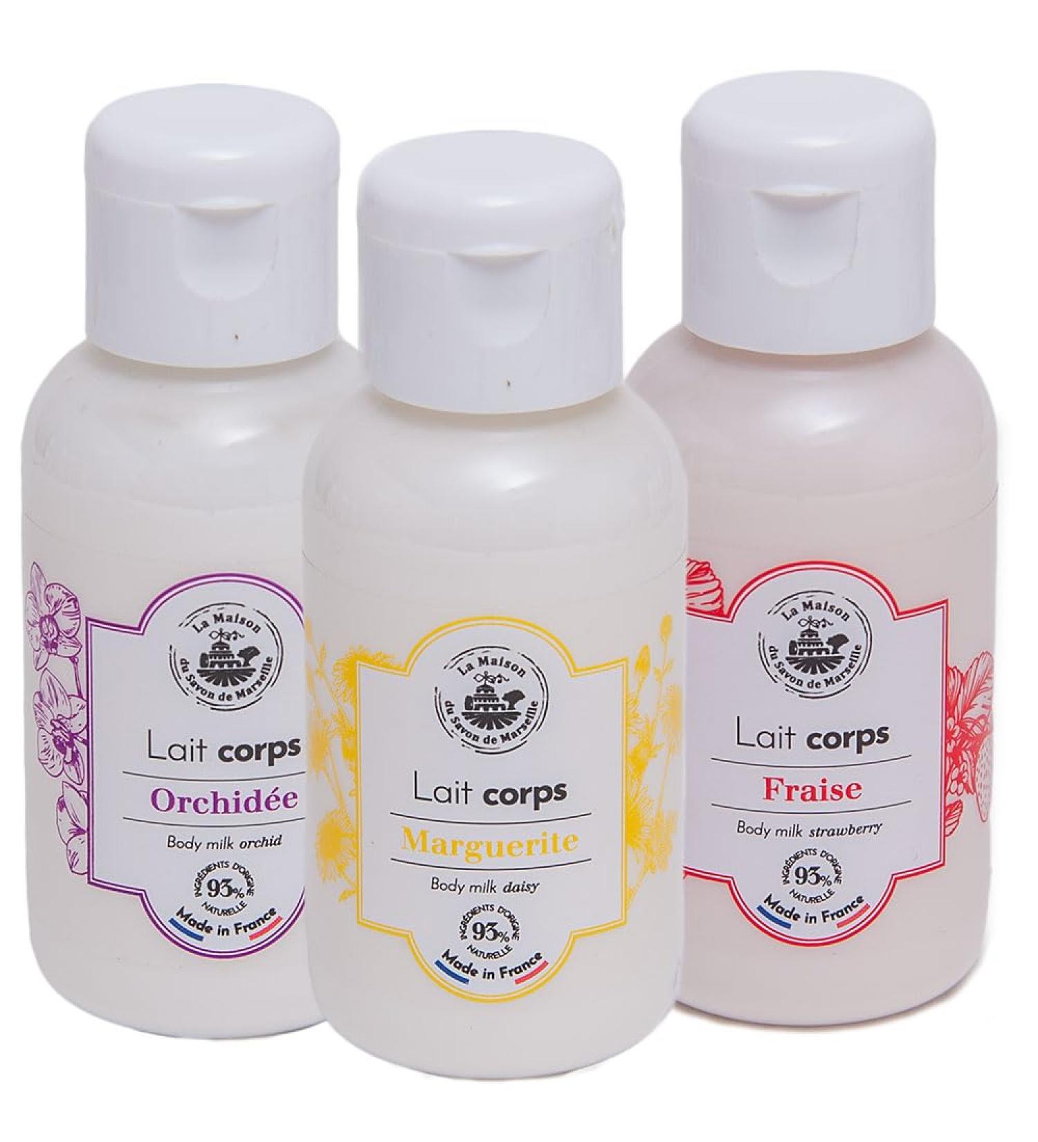 Maison du Savon de Marseille - French Body Lotion for Dry Skin - Fragranced Moisturiser with Organic Shea Butter - Multiple Fragrances - 1.69 Fl Oz Travel Size - Set of 3 - Buy Online on GoSupps.com