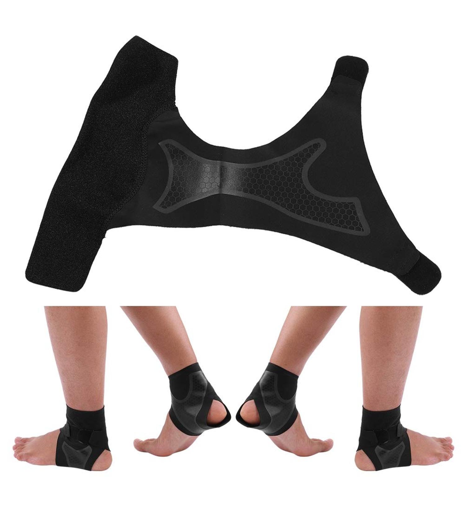 Zerone Open Heel Ankle Brace - Compression Wrap & T-Shaped Straps for Sports Fitness & Riding | Breathable Support & Stabilizer - Buy Online on GoSupps.com