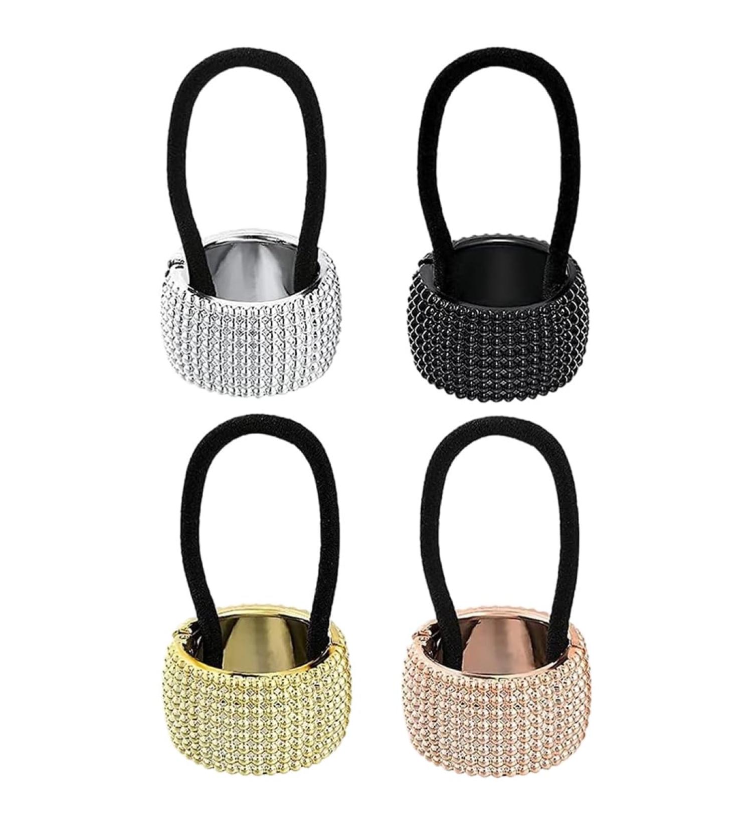 GNHG Hair Cuff Ponytail Holder 4 Pieces Ponytail Hair Scrunchie Accessories Circle Ponytail Hair Rope Ponytail Holder Clip for Women Girls - Buy Online on GoSupps.com