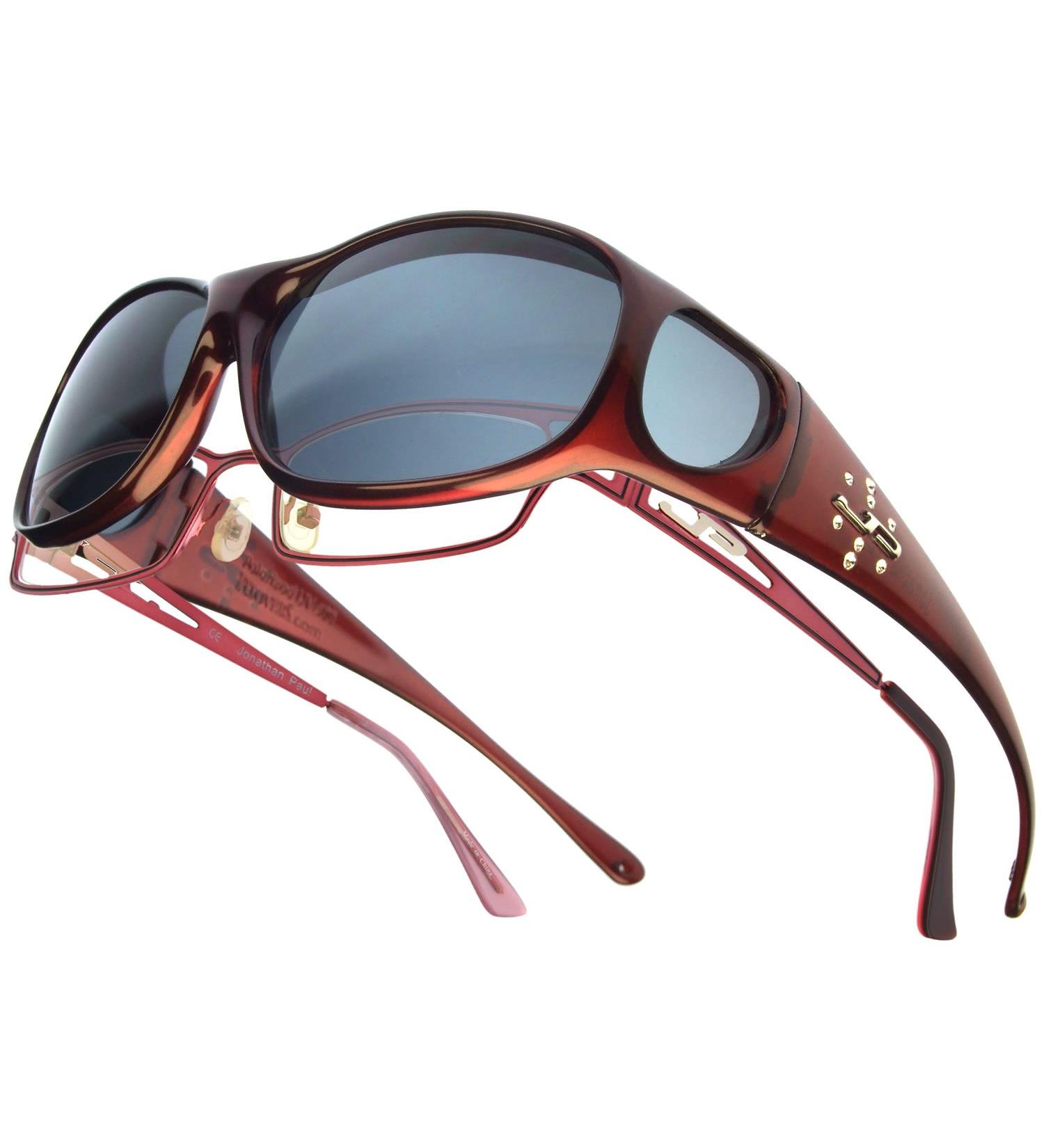 Jonathan Paul ELEMENT Overglasses - M - Oval Claret - Red