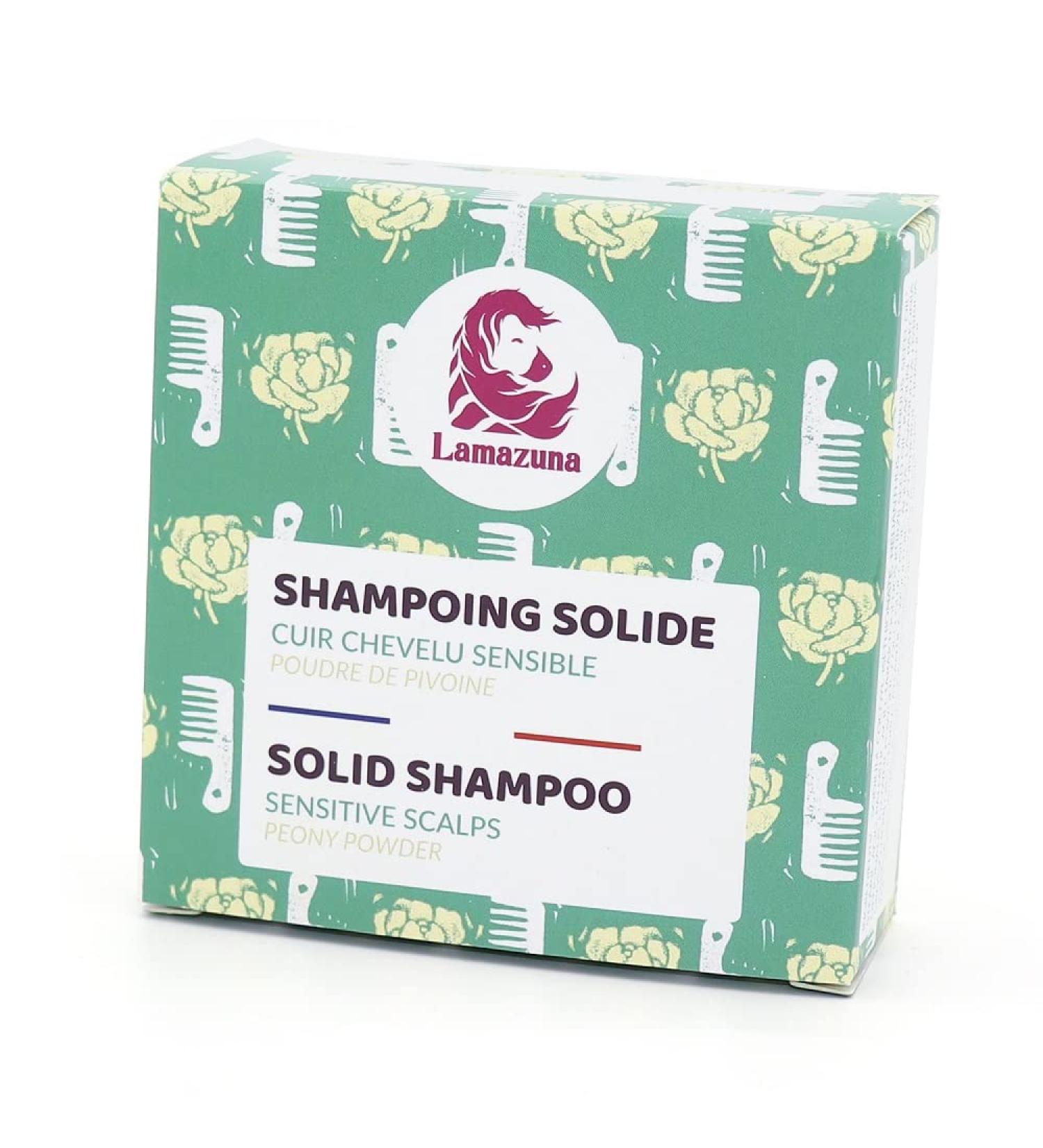  Lamazuna Lamazuna Solid Shampoo | Sulfate-free | With peony powder | For sensitive scalps | Fortifying and harmonizing effect | Contains essential oils | Handmade in France | 70 - Buy Online on GoSupps.com