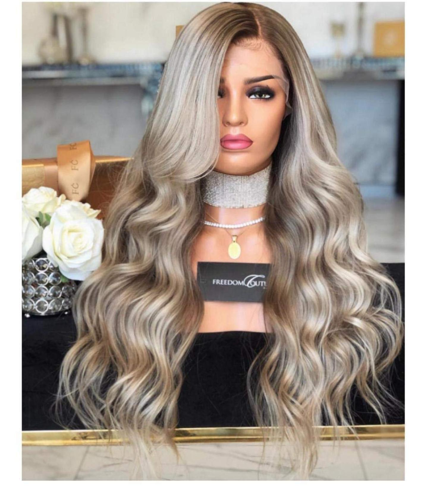 BGHJUE Goddess Big Wave Synthetic Wig - Heat Resistant Long Hairpiece with Side Fringe for Women | International Shipping Available - Buy Online on GoSupps.com