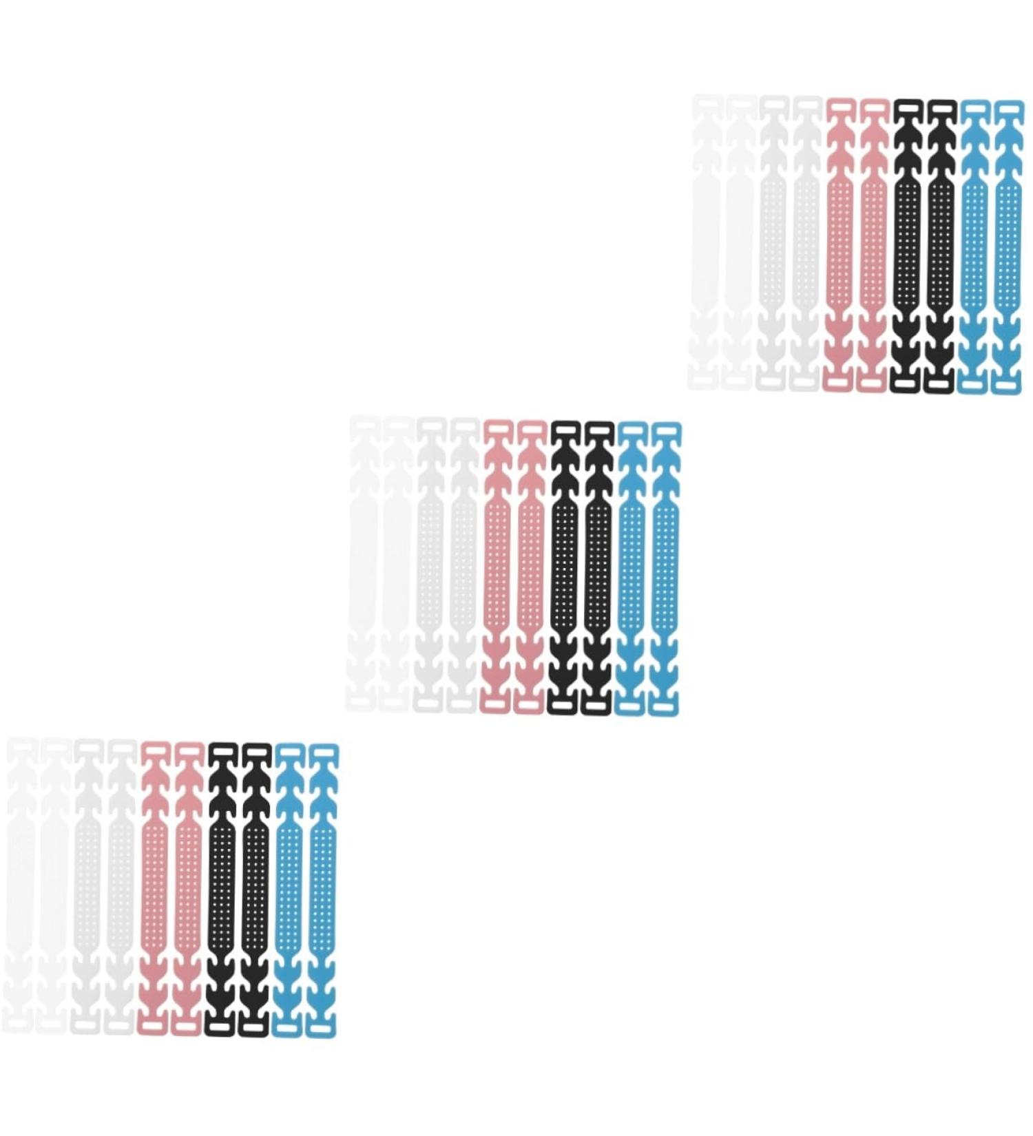 Minkissy 30 pc Mask Ear Cable Loops - Adjustable Mask Strap Buckle Hooks for Ear Protection - Light Blue & Pink Extensions - International Shipping Available - Buy Online on GoSupps.com