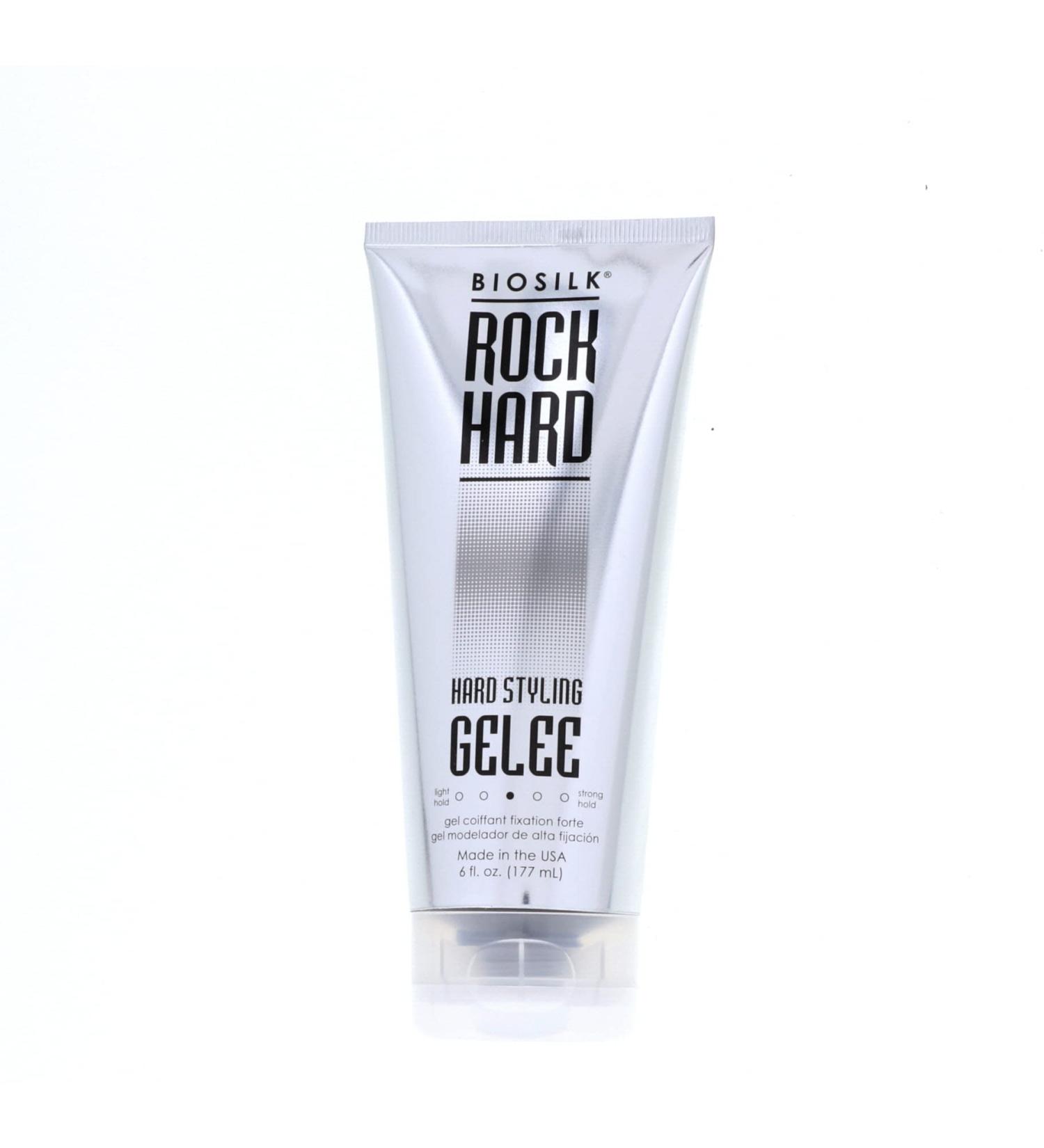 Biosilk Rock Hard Hair Styling Gelee 6 oz - Pack of 6 | Strong Hold Hair Gel - Buy Online on GoSupps.com