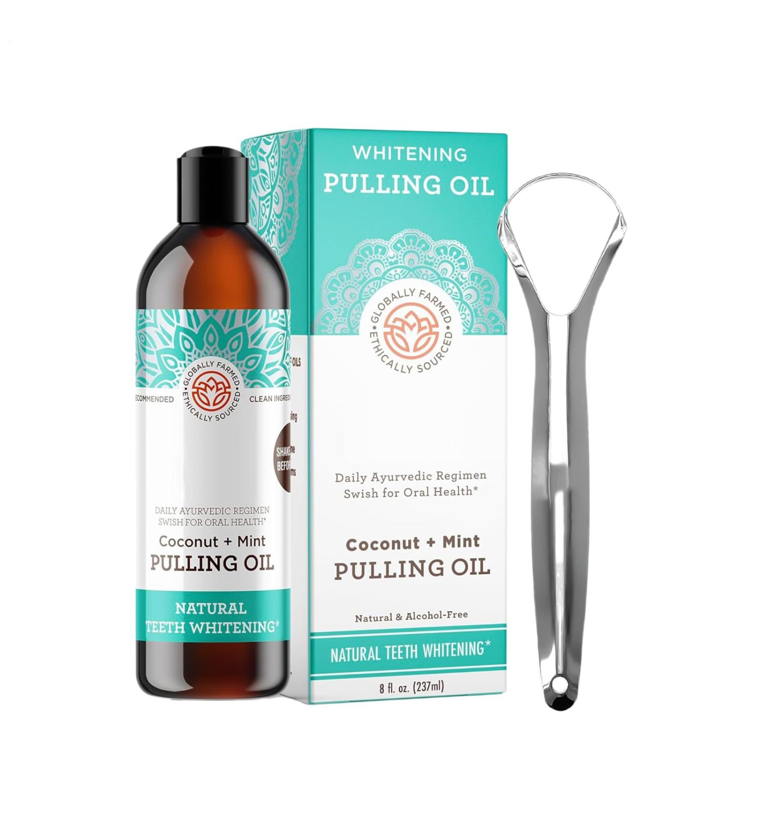 Mouthwash for Adults - Bad Mouthwash with Tongue Scraper | 236ml Natural Oral Care for Family Friends Men Women - Buy Online on GoSupps.com