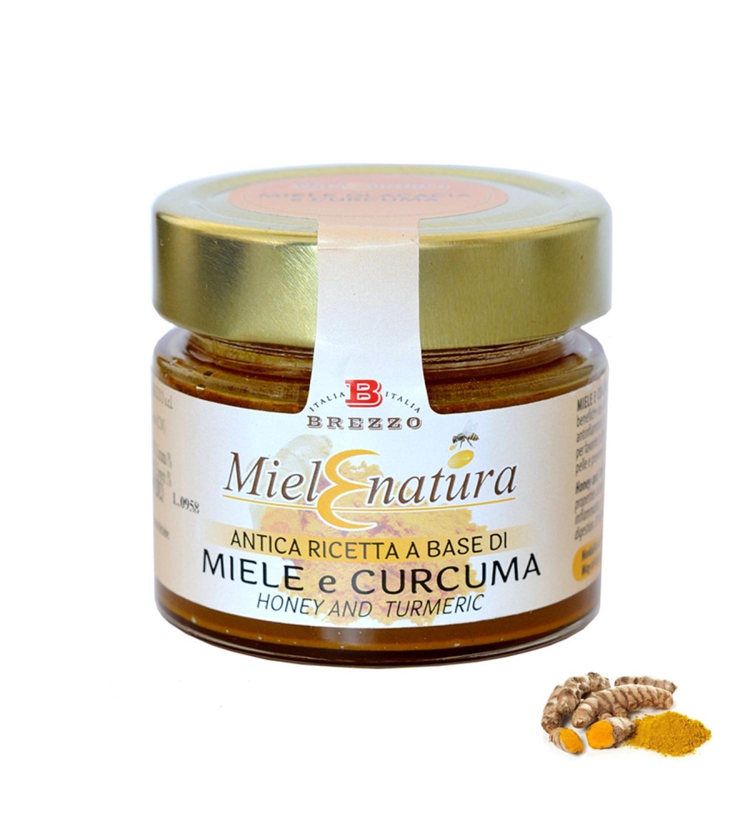 Brezzo - Italian Acacia and Turmeric Honey 200GR - Italian artisanal product
